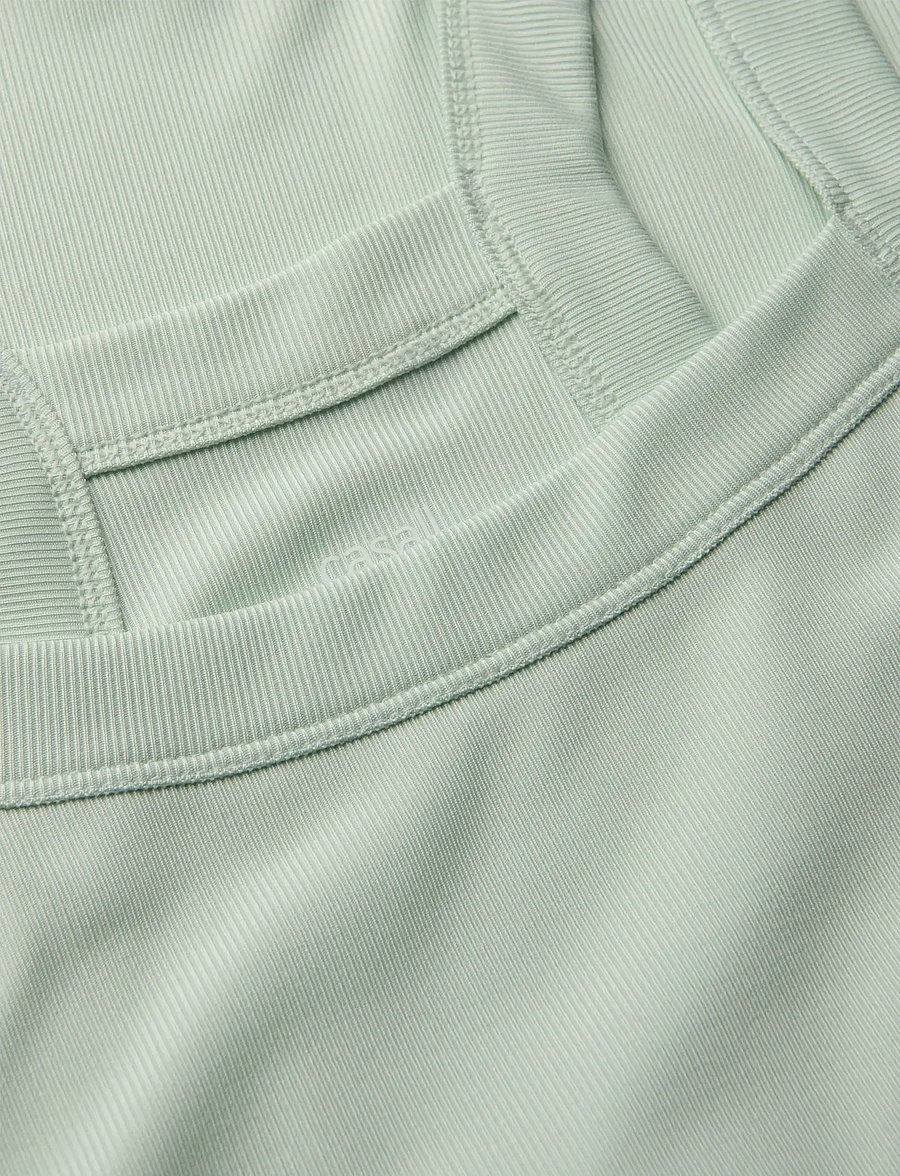 Casall - Defined Rib Tank - topi bez piedurknēm - misty green - 3