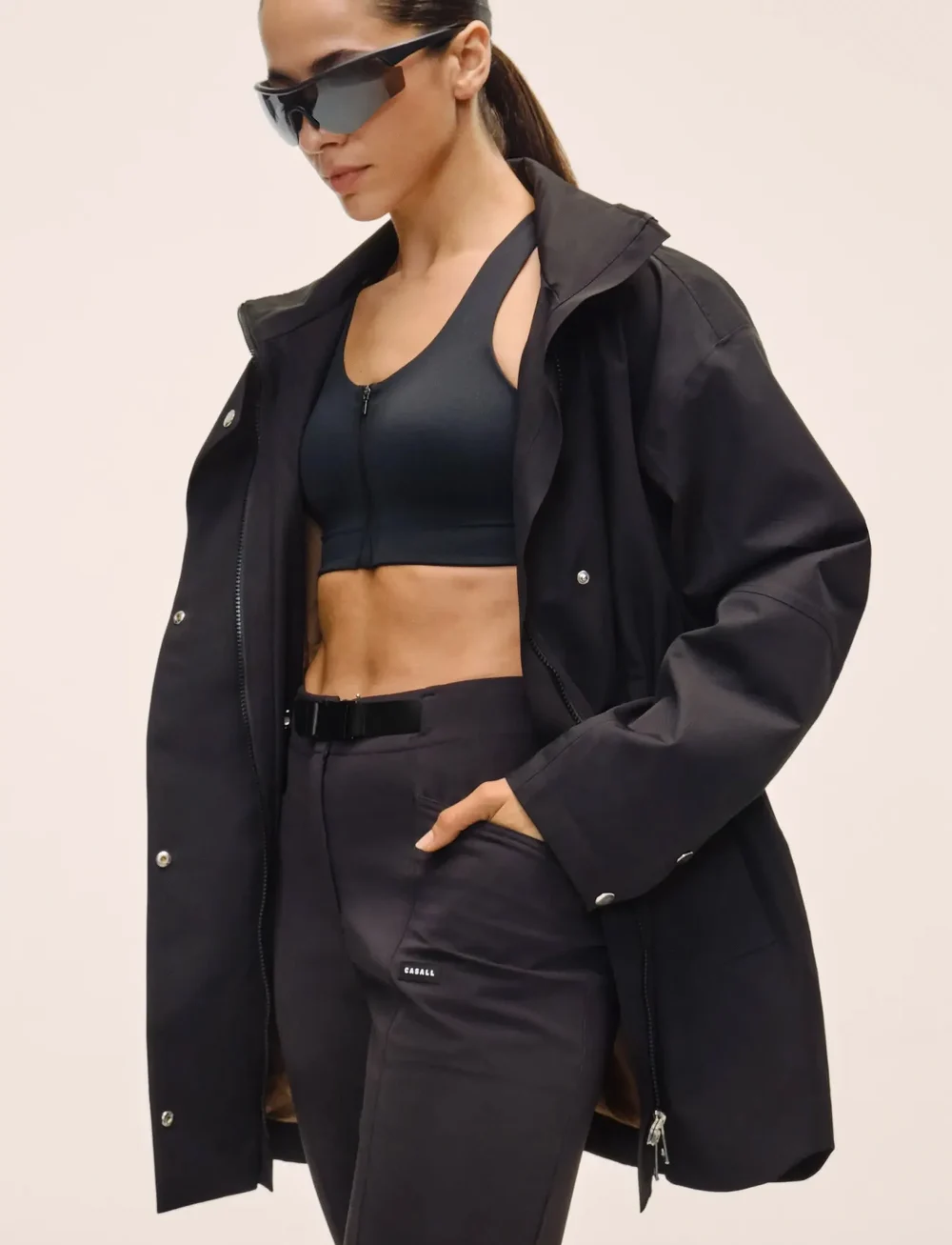 Casall - Pace Outdoor Flare Pant - outdoorhosen - black - 4