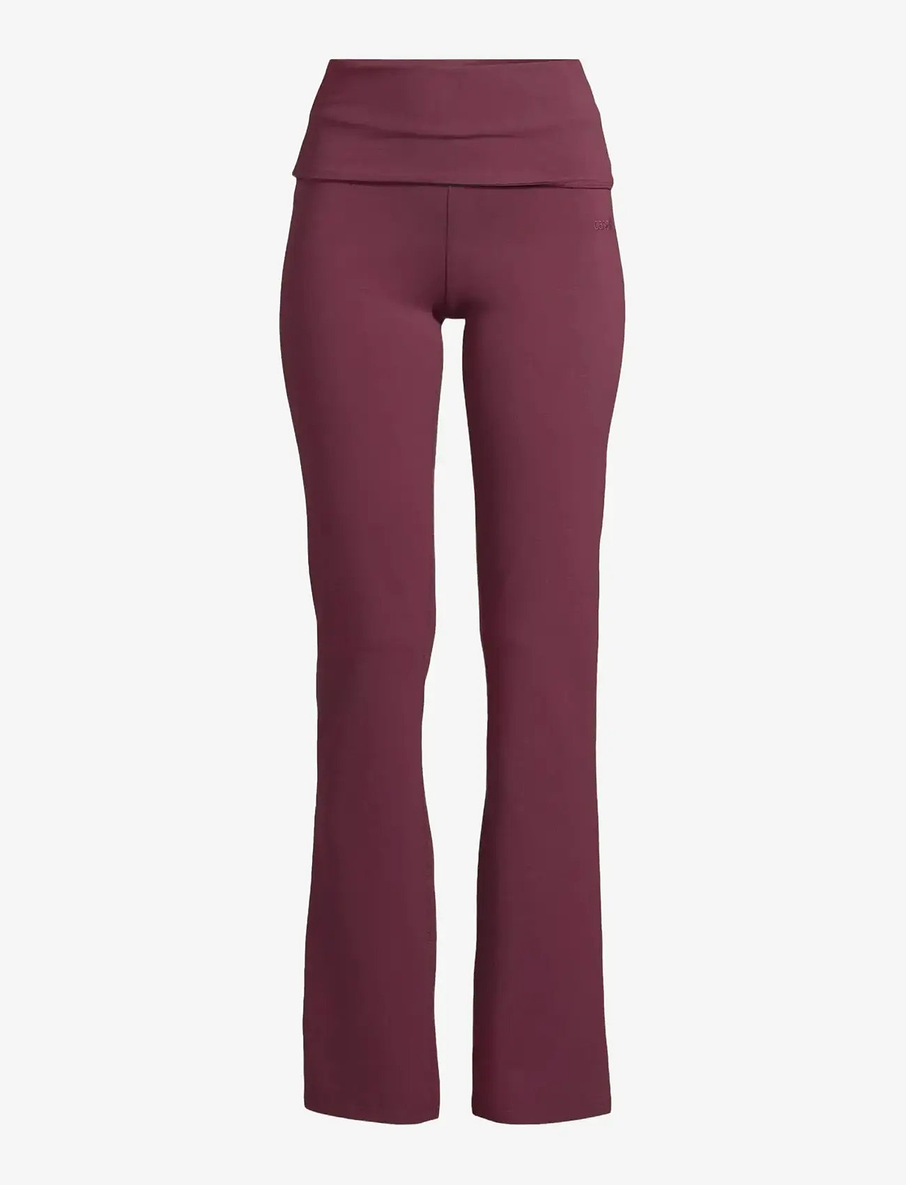 Casall - Sublime Folded Flare Pants - träningsbyxor - cherry moon - 1