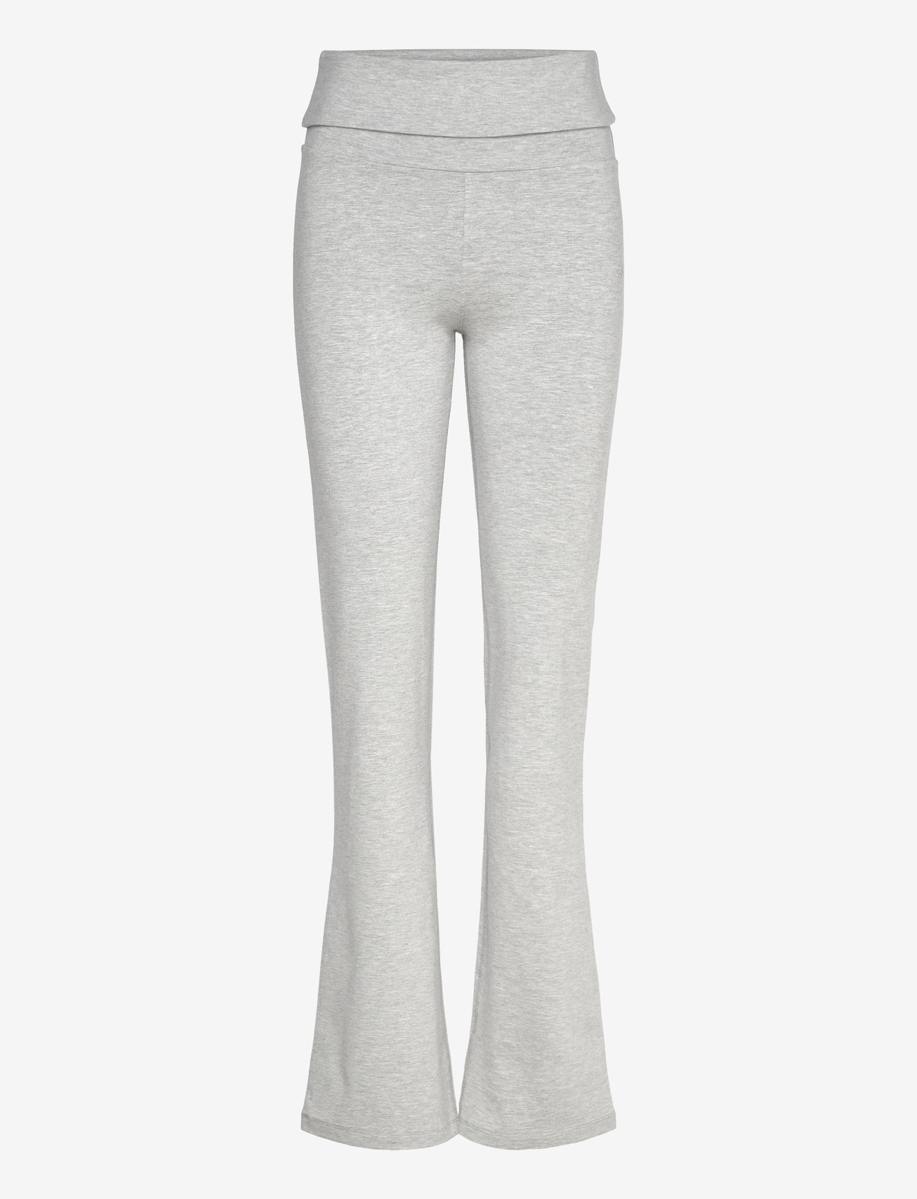 Casall - Sublime Folded Flare Pants - joggingbukser - grey melange - 1