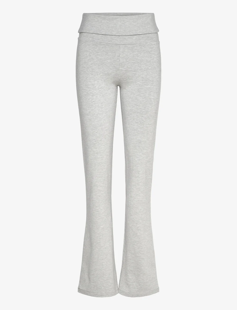 Casall - Sublime Folded Flare Pants - joggingbukser - grey melange - 1