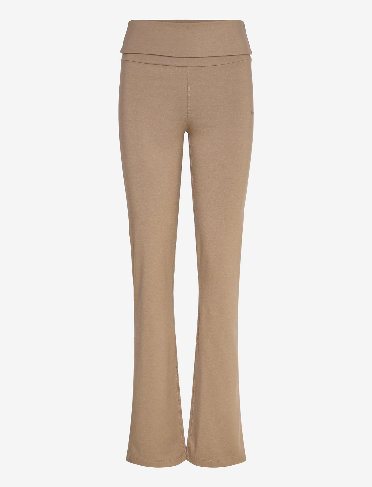 Casall - Sublime Folded Flare Pants - urheiluhousut - light khaki - 1
