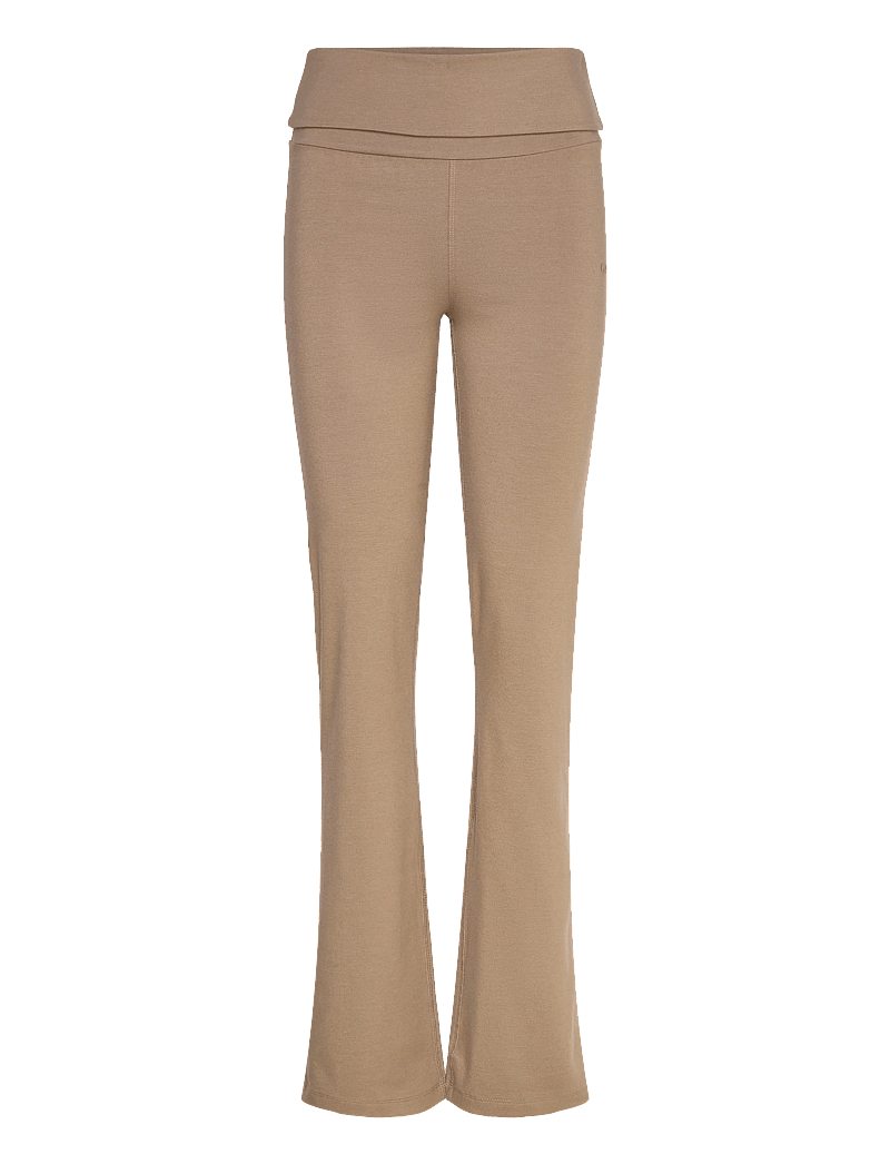 Casall - Sublime Folded Flare Pants - trainingshosen - light khaki - 1