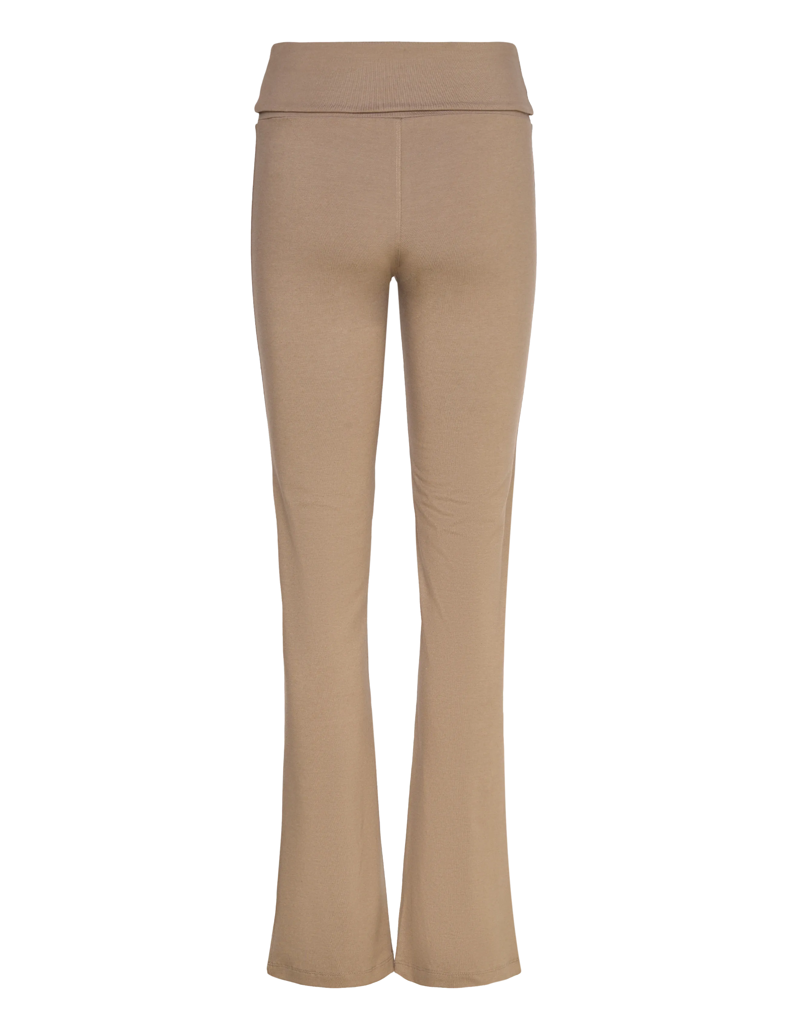 Casall - Sublime Folded Flare Pants - sports pants - light khaki - 2