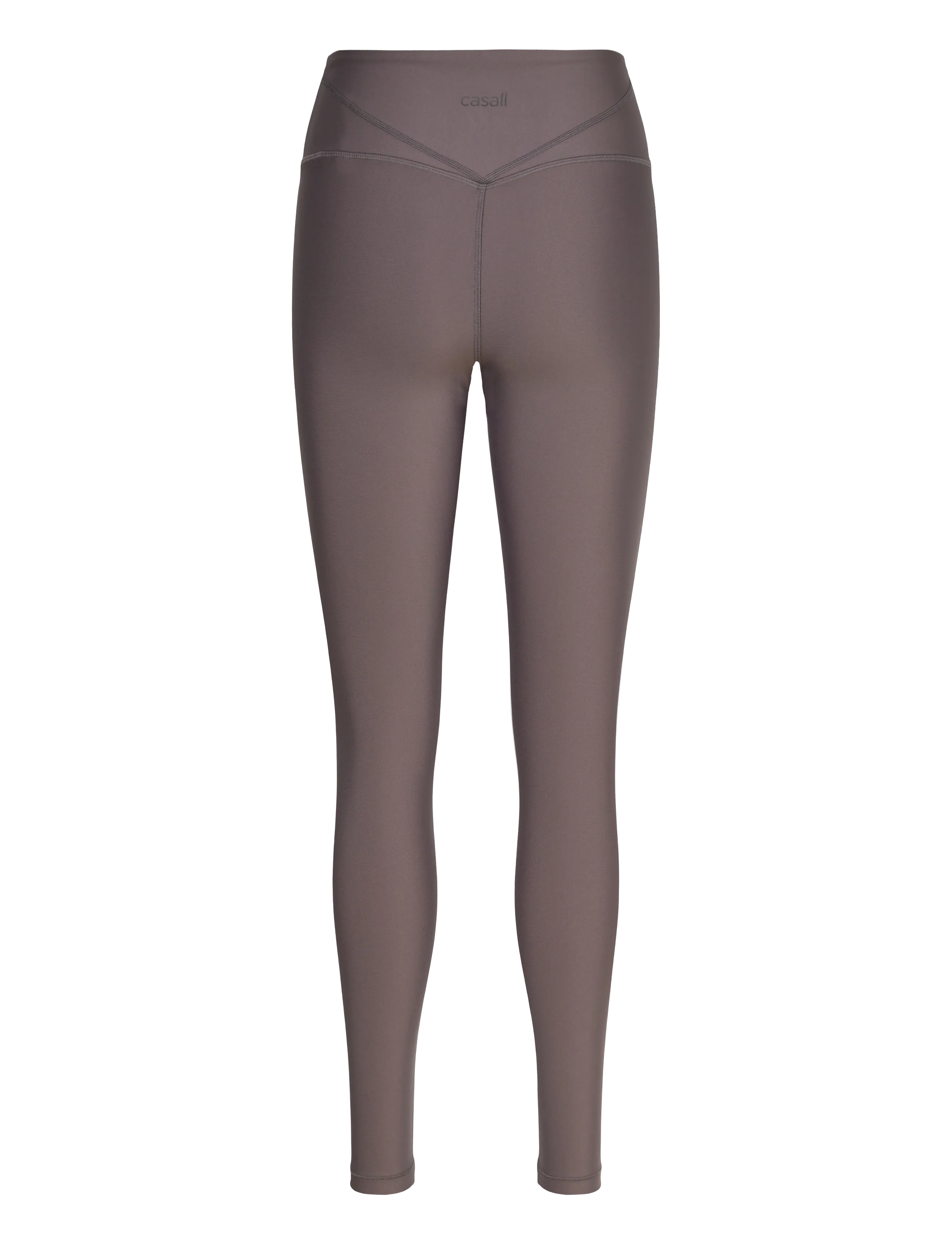 Casall - V-shape High Waist Tights - 7/8 længde - dk grey - 2