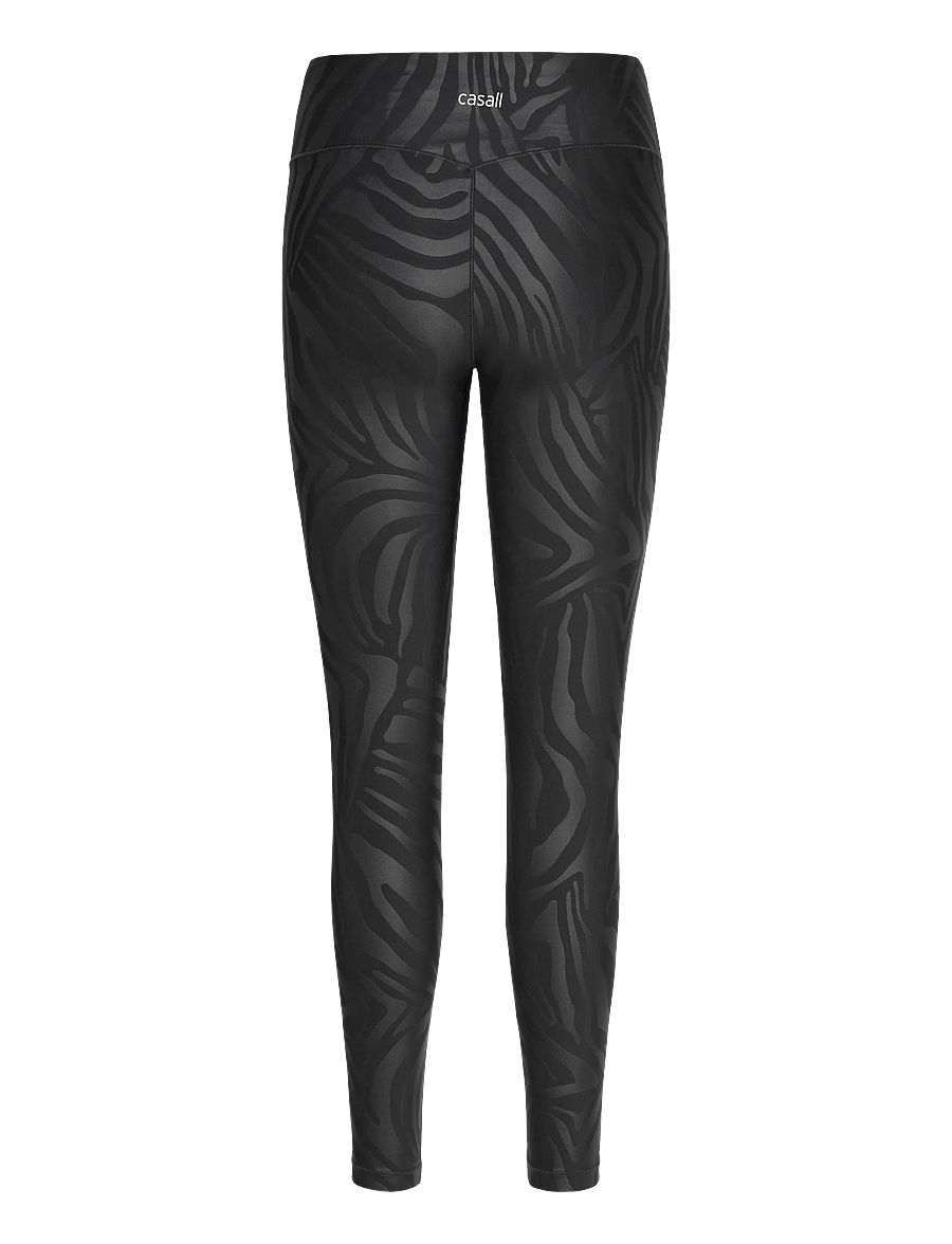 Casall - Heat Printed High Waist Tights - træningstights - zebra black - 2
