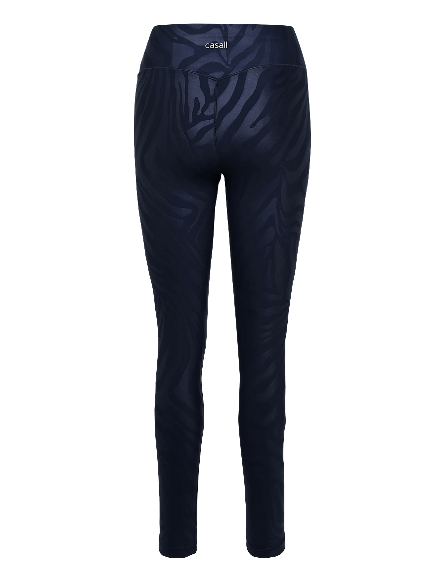 Casall - Heat Printed High Waist Tights - treeningretuusid - zebra blue - 1