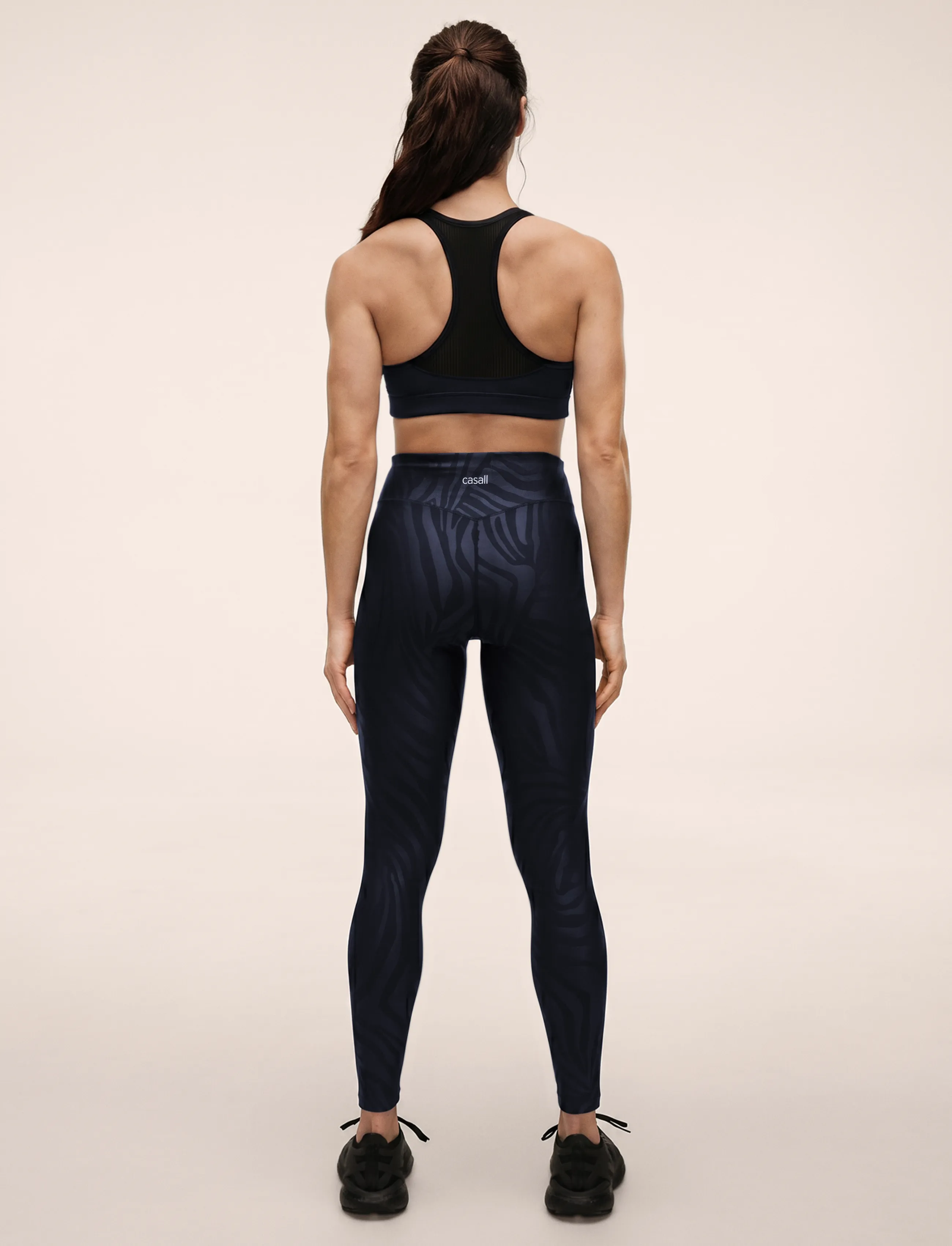Casall - Heat Printed High Waist Tights - treeningretuusid - zebra blue - 3