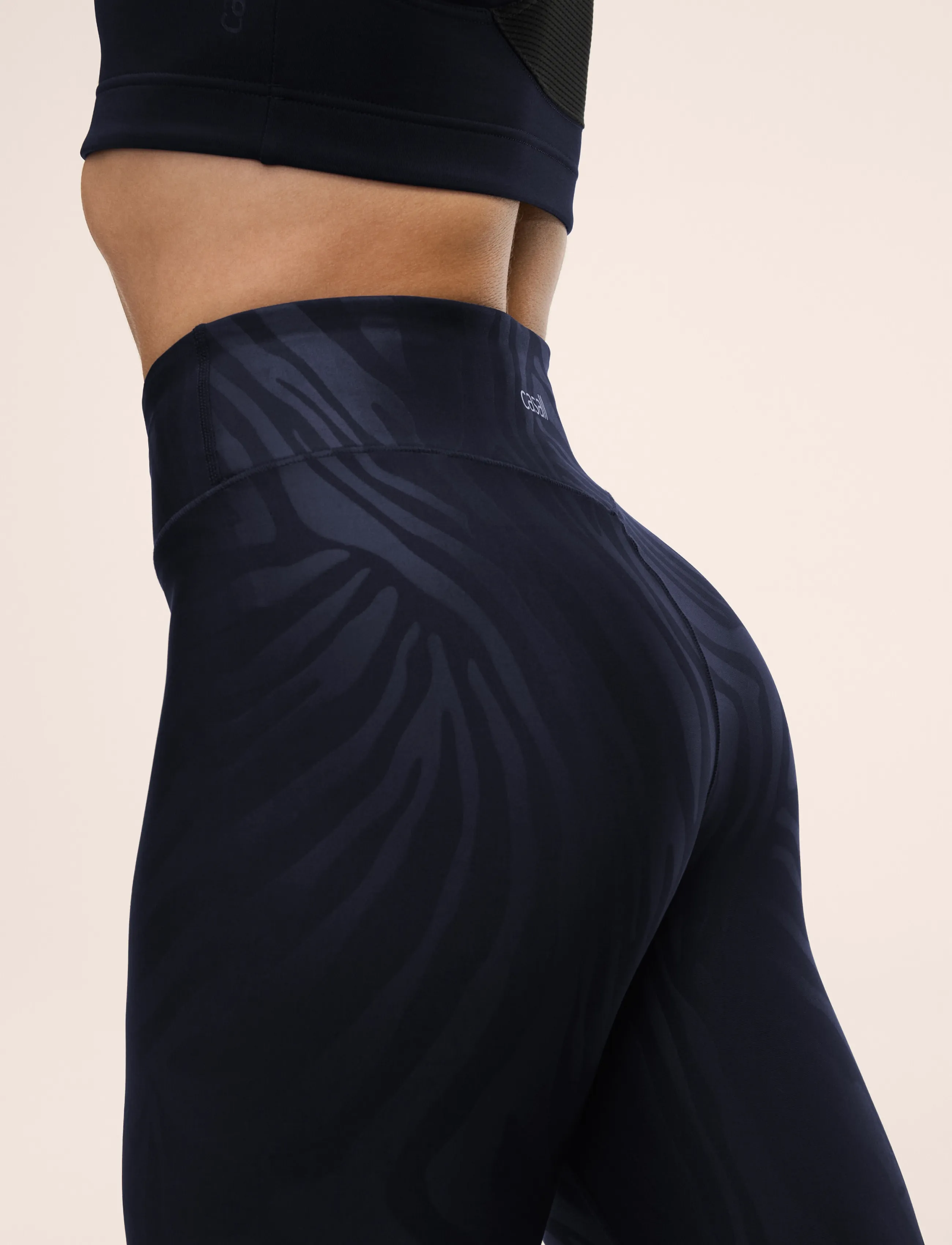 Casall - Heat Printed High Waist Tights - treeningretuusid - zebra blue - 4