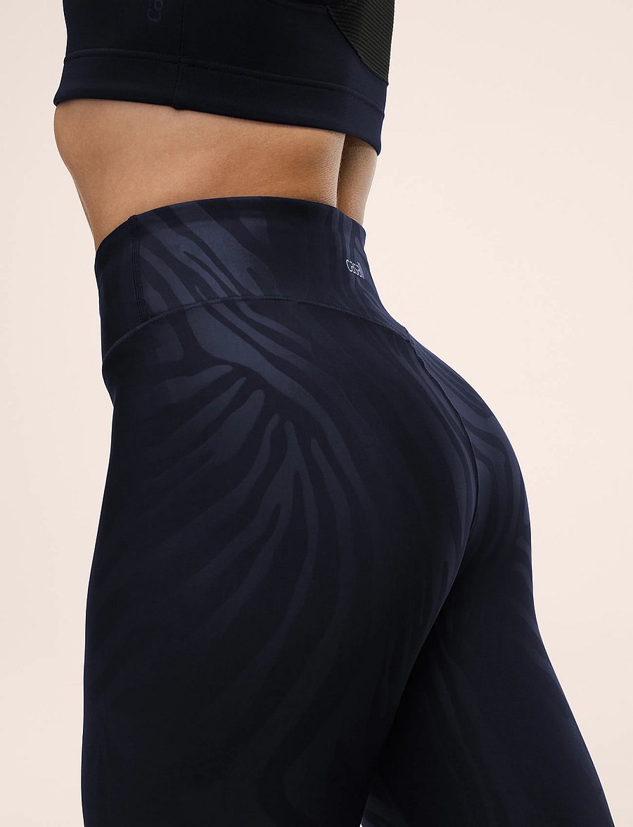 Casall - Heat Printed High Waist Tights - treeningretuusid - zebra blue - 4