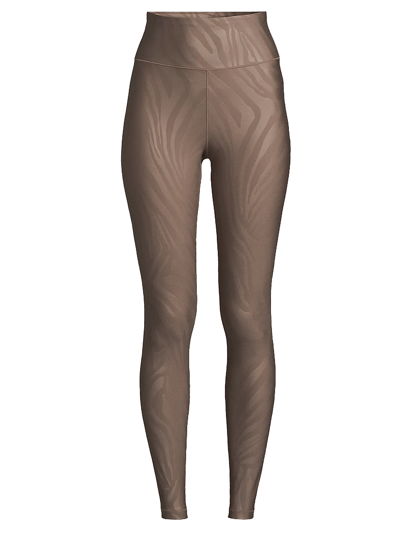 Casall - Heat Printed High Waist Tights - zebra khaki - 1