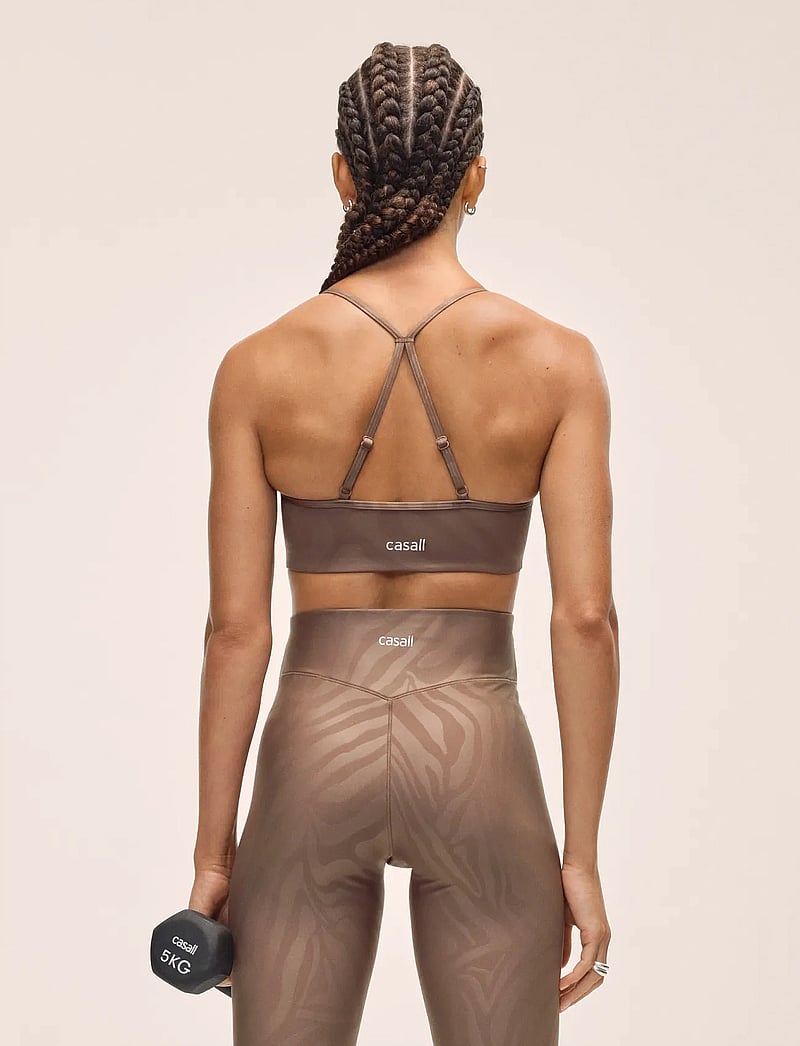 Casall - Heat Printed High Waist Tights - zebra khaki - 2