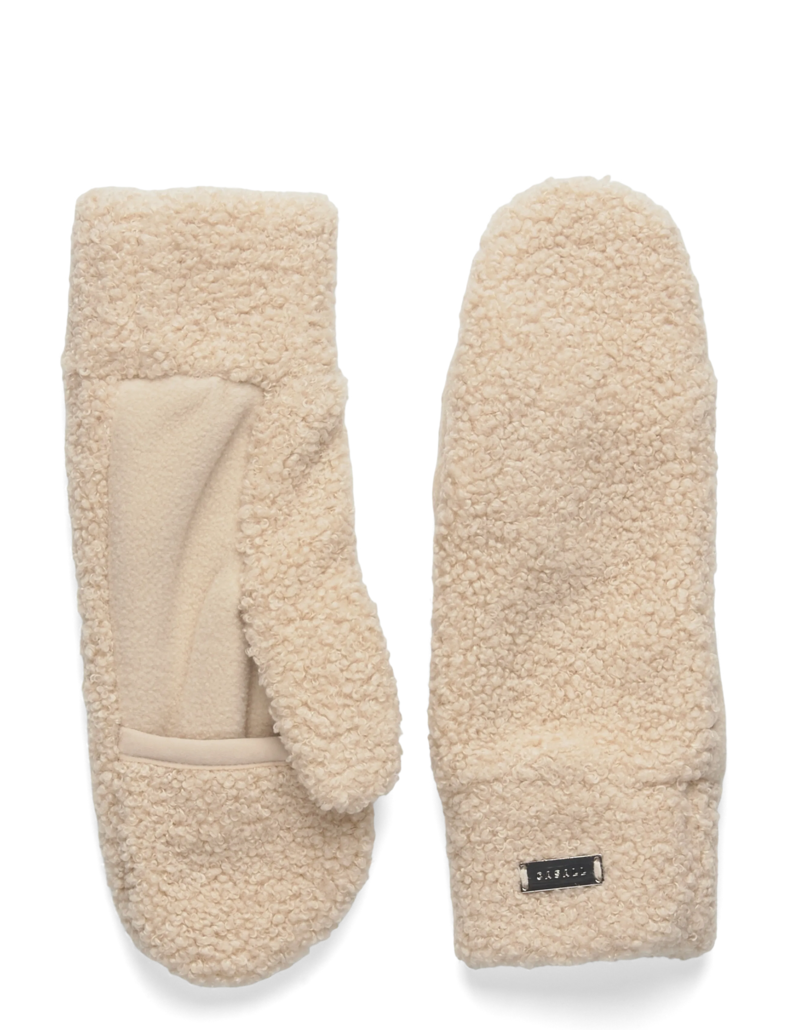 Casall Sherpa Mittens - Accessories - ECRU / beige