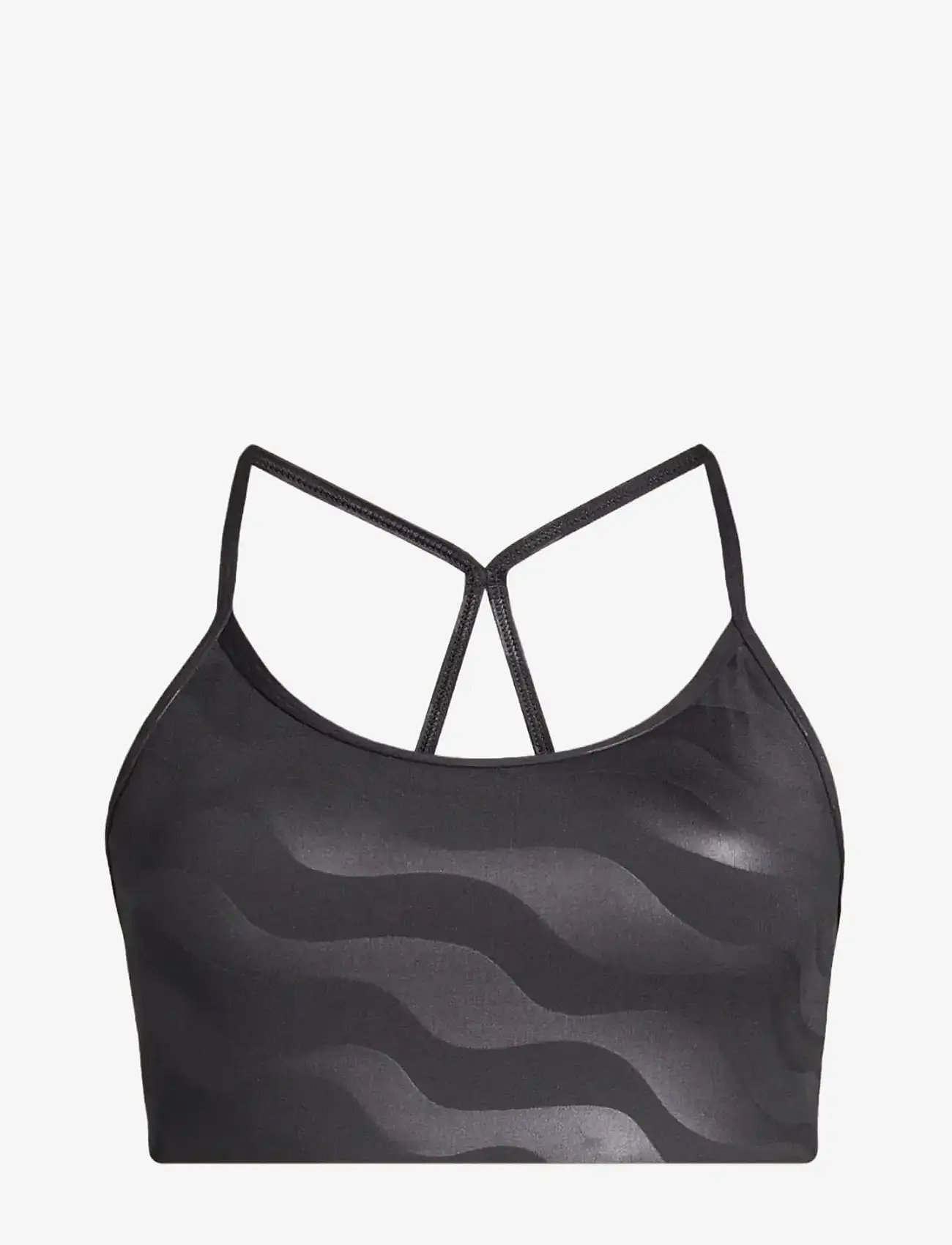 Casall - Sleek Strappy Sports Bra Printed - sport-bhs - black geo - 1