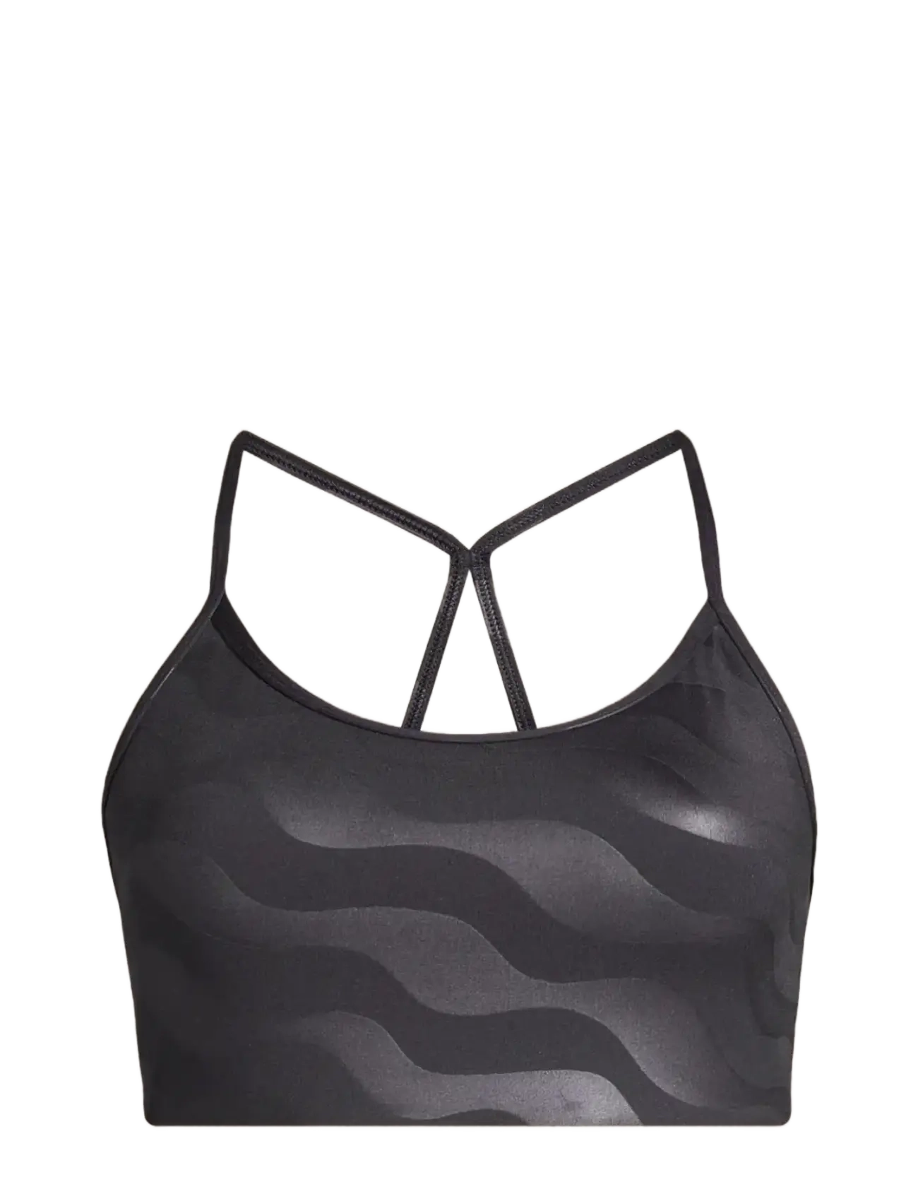 Casall Sleek Strappy Sports Bra Printed - Badminton - BLACK GEO / black