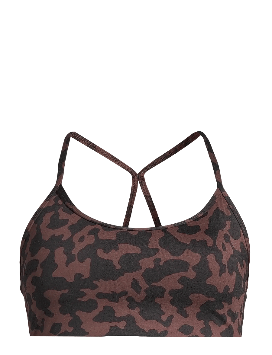 Casall - Sleek Strappy Sports Bra Printed - sport bh:ar - turtoise brown - 0