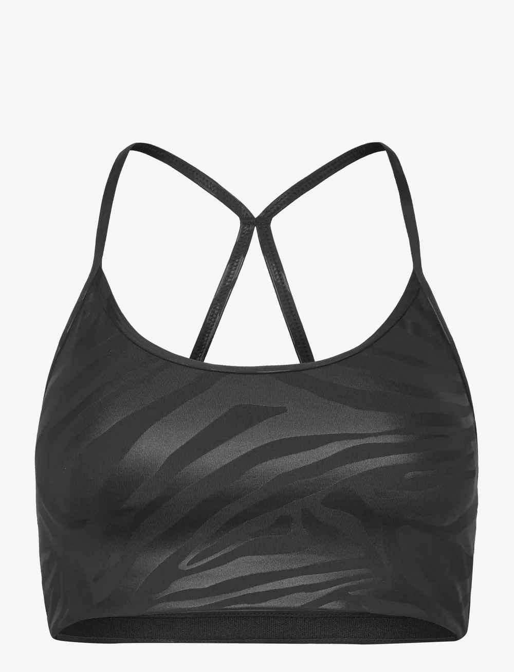 Casall - Sleek Strappy Sports Bra Printed - sport bh:ar - zebra black - 1