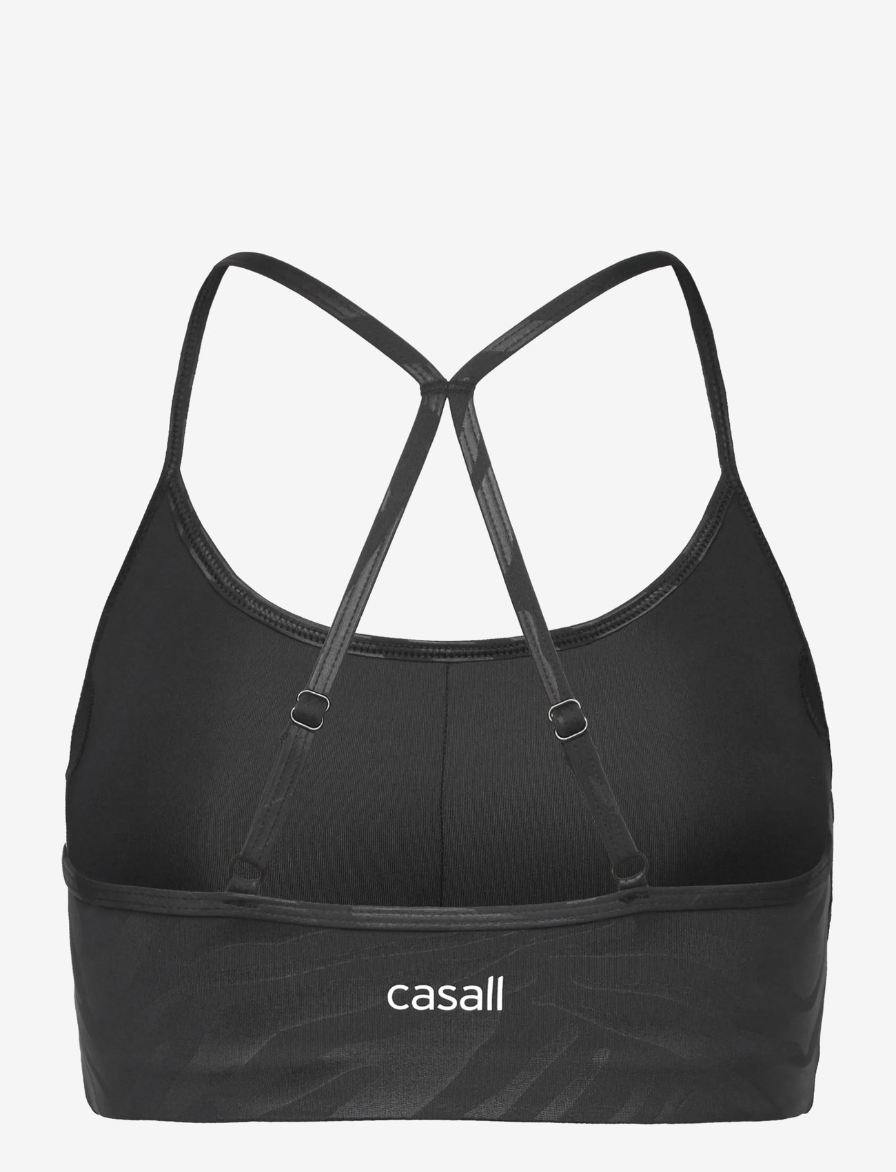 Casall - Sleek Strappy Sports Bra Printed - sport-bhs - zebra black - 2
