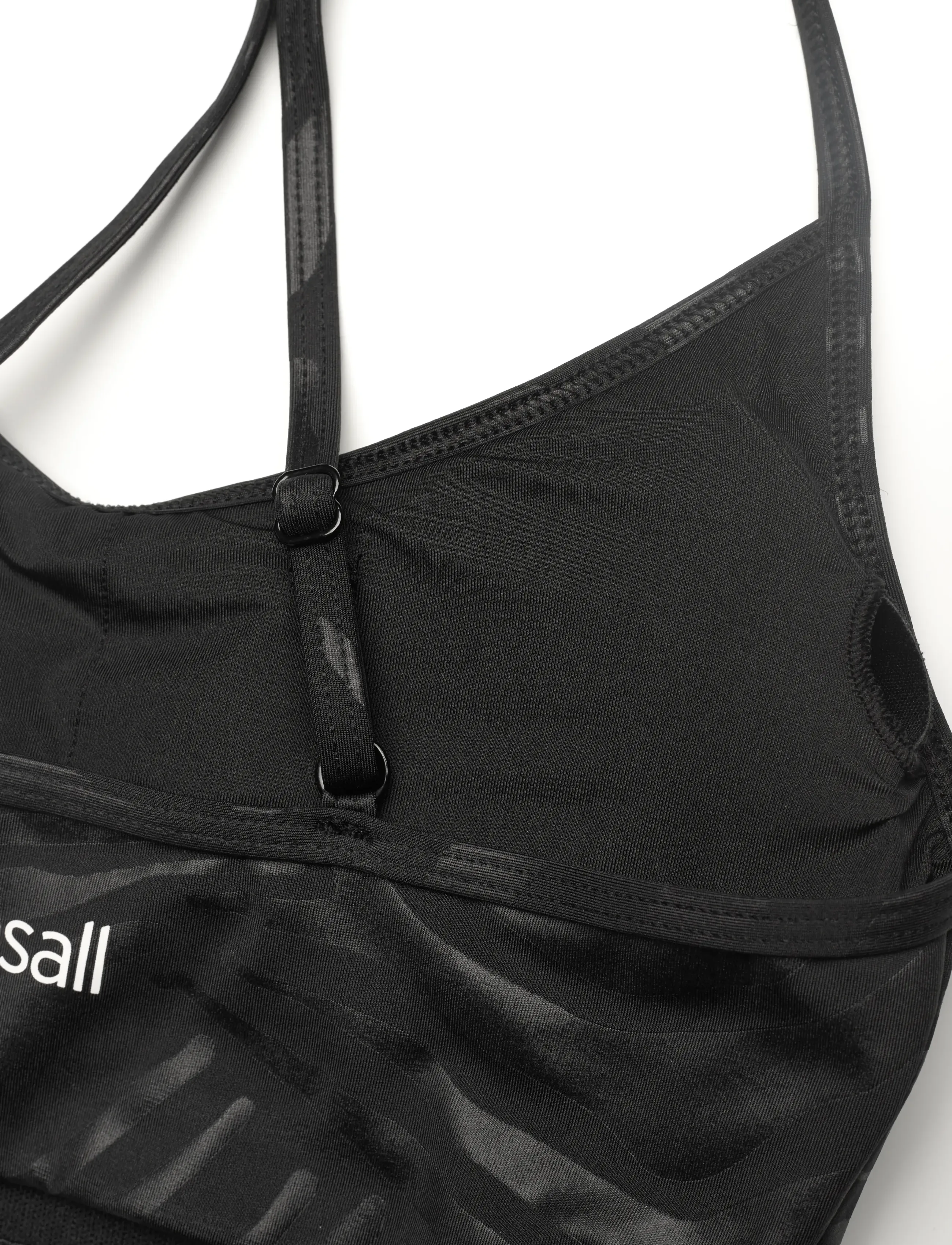 Casall - Sleek Strappy Sports Bra Printed - sportinės liemenėlės - zebra black - 5