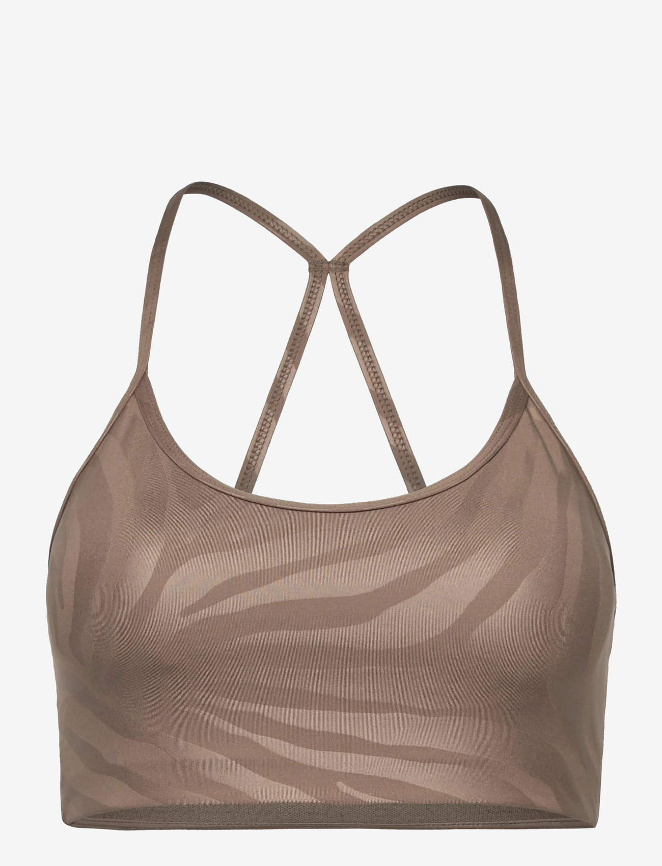 Casall - Sleek Strappy Sports Bra Printed - sports-bh'er - zebra khaki - 0