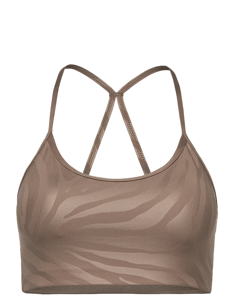 Casall - Sleek Strappy Sports Bra Printed - sport-bhs - zebra khaki - 0