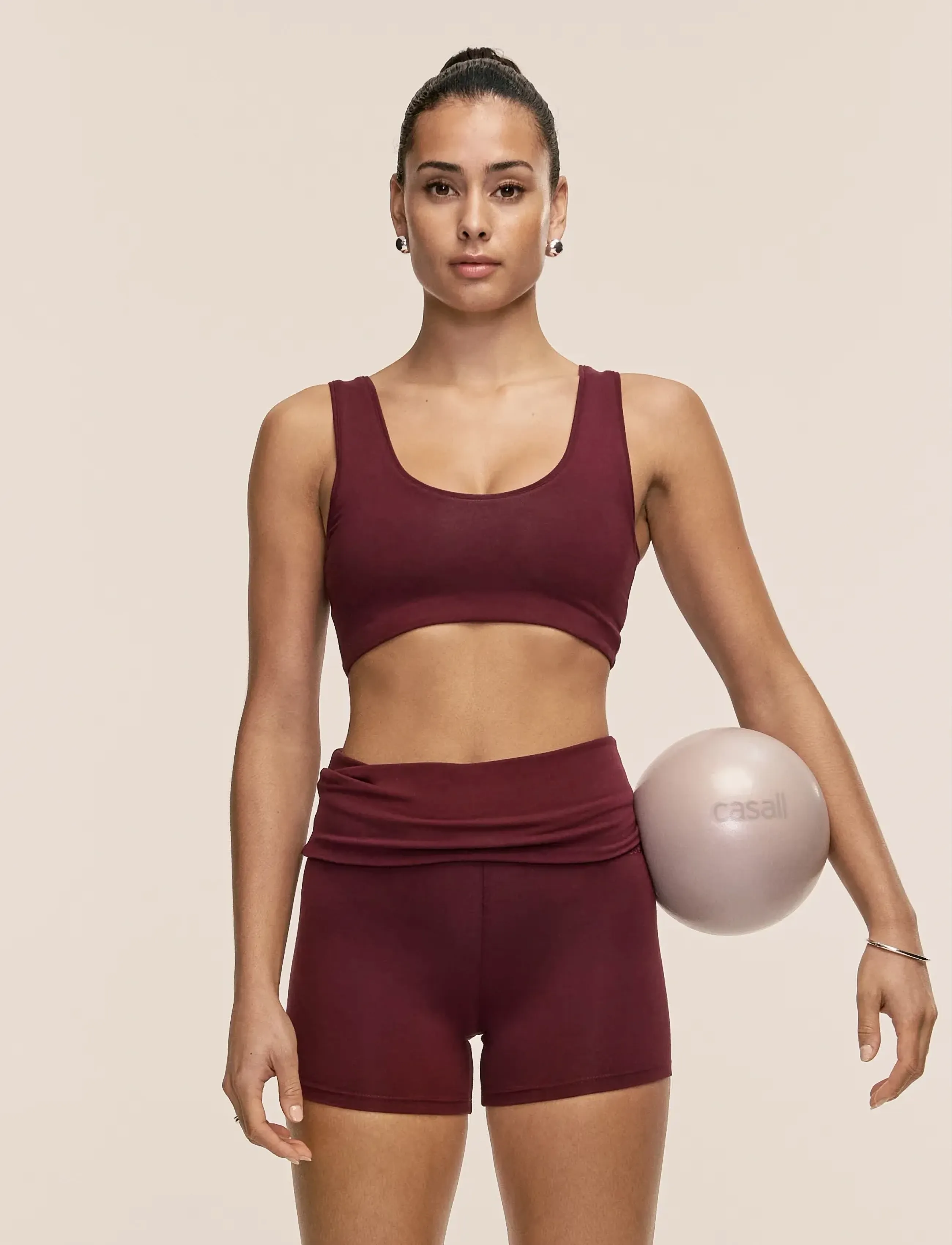 Casall Sublime Fling Bralette, Kvinder, Bralette, Bordeaux, Str: XS