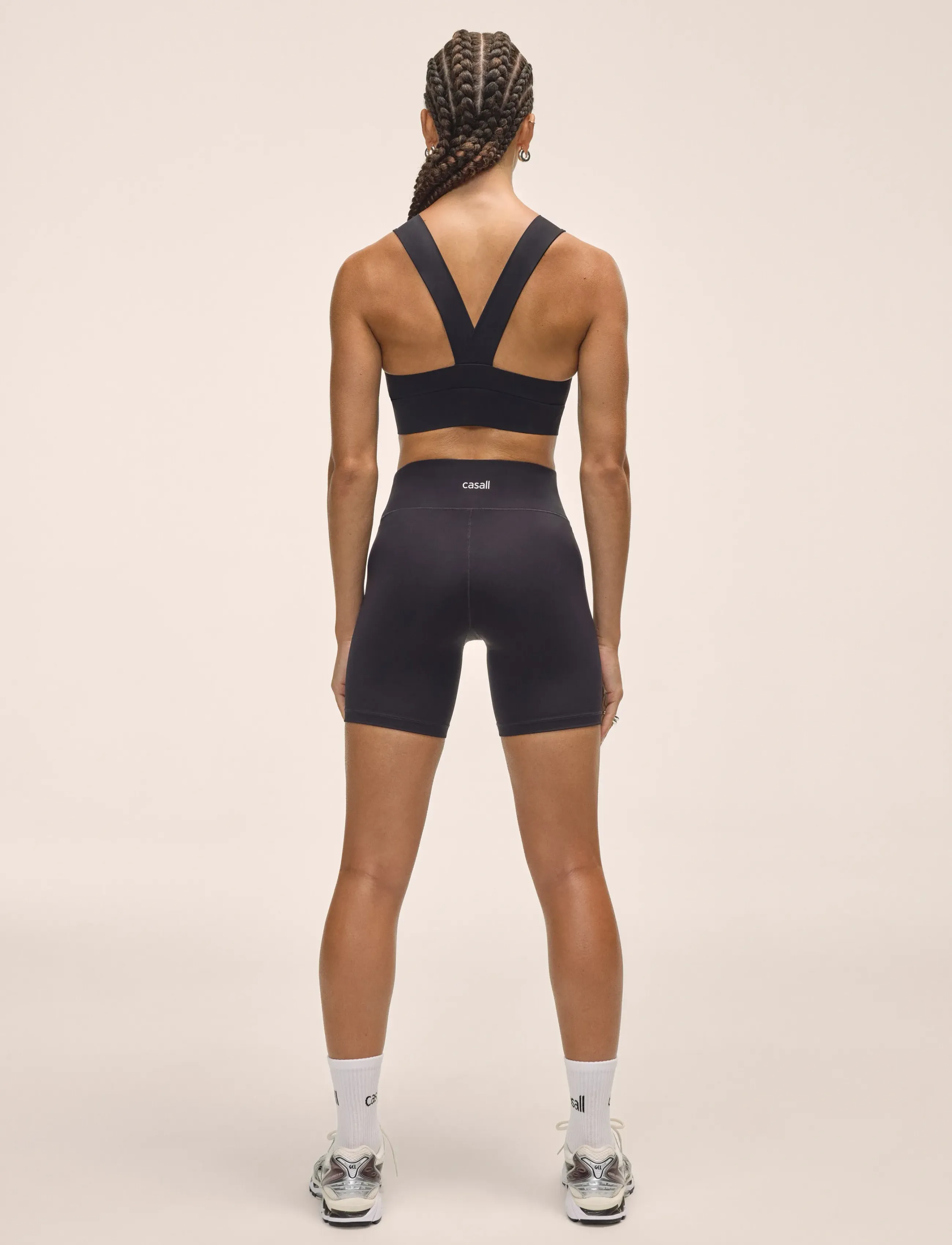 Casall - Essential Regular Waist Biker - running tights - black - 3