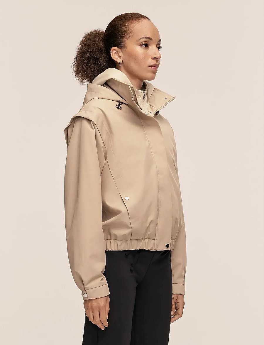 Casall - Scandi Bomber Rain Jacket - vêtements d'extérieur - sand beige - 3