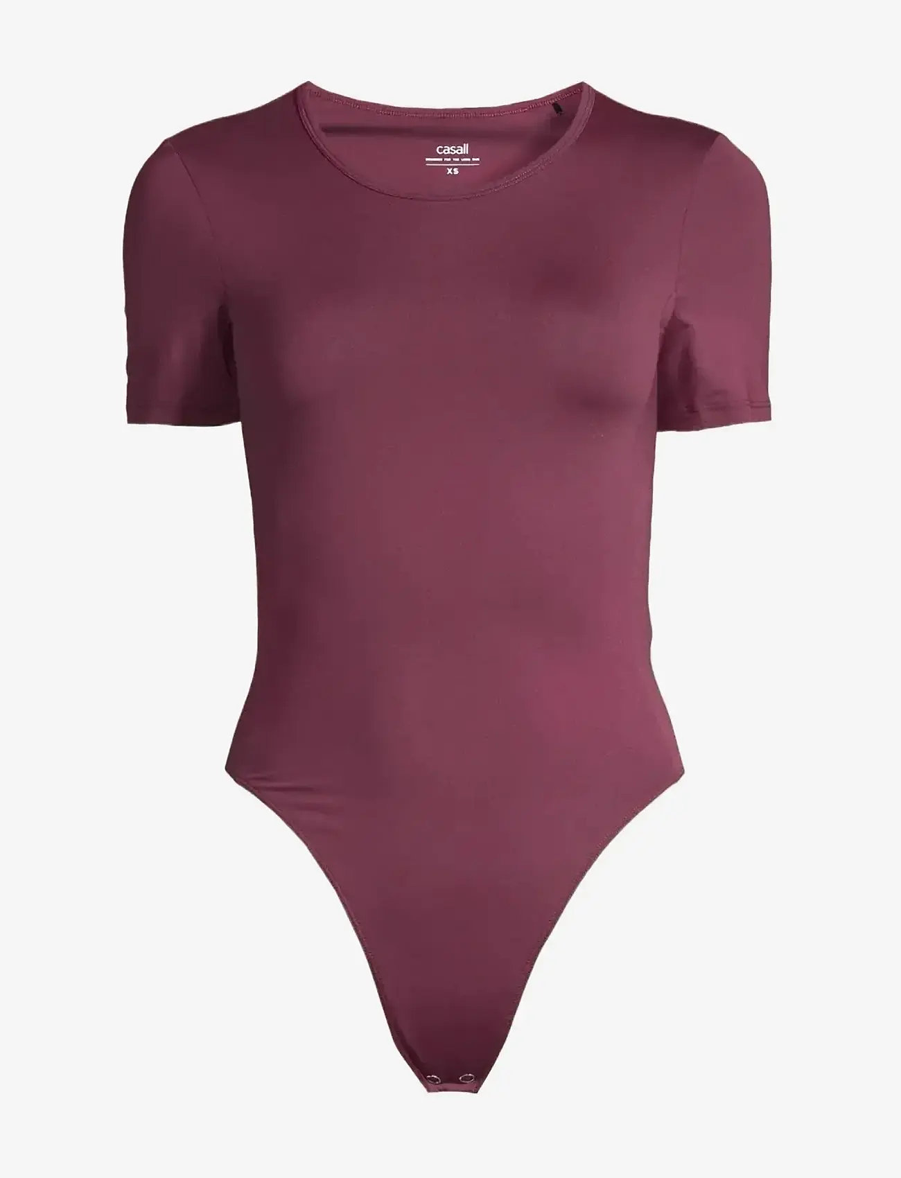 Casall - Studio Body Short Sleeve - jumpsuits & bodies - cherry moon - 1