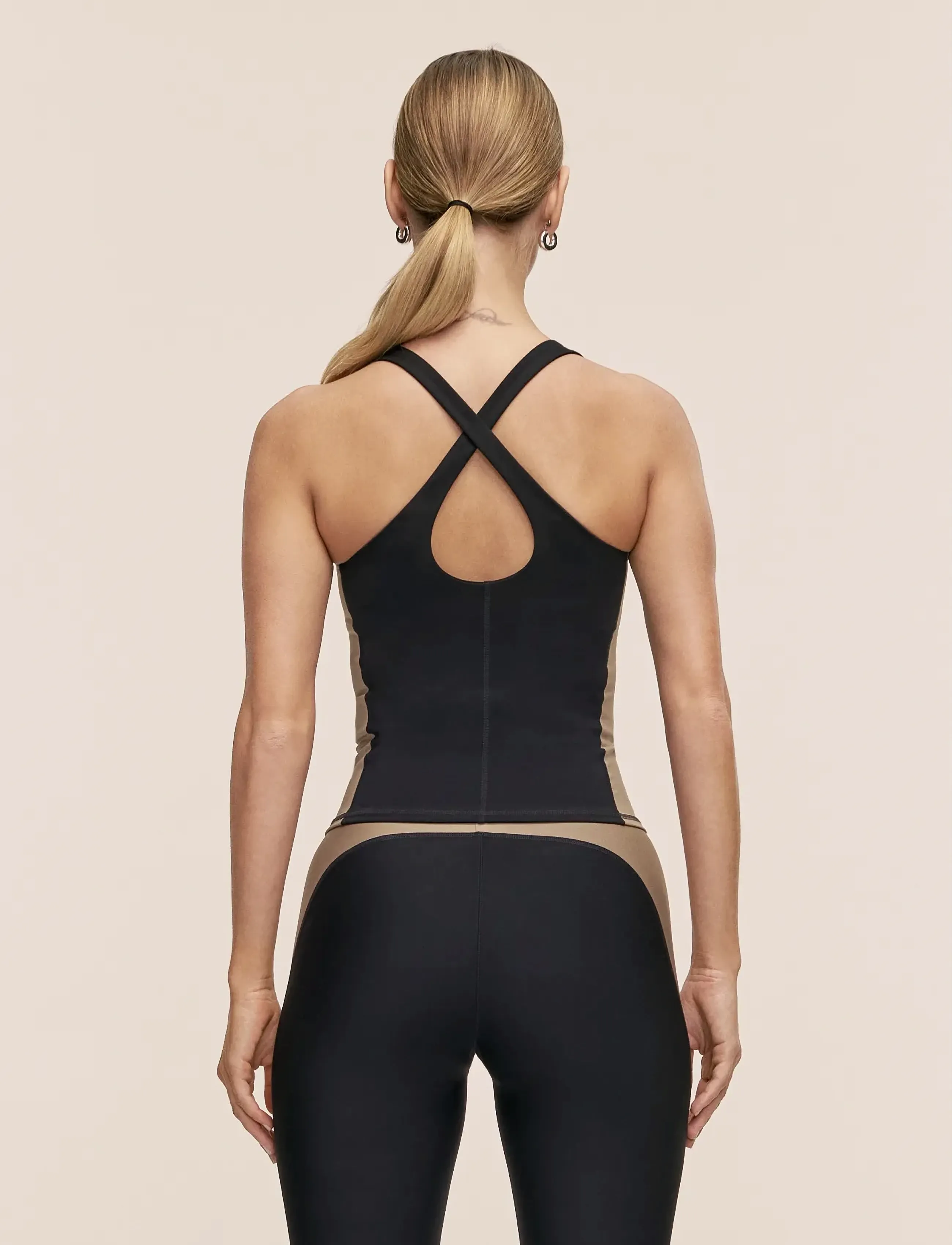 Shaped Block Built In Bra Tank 2