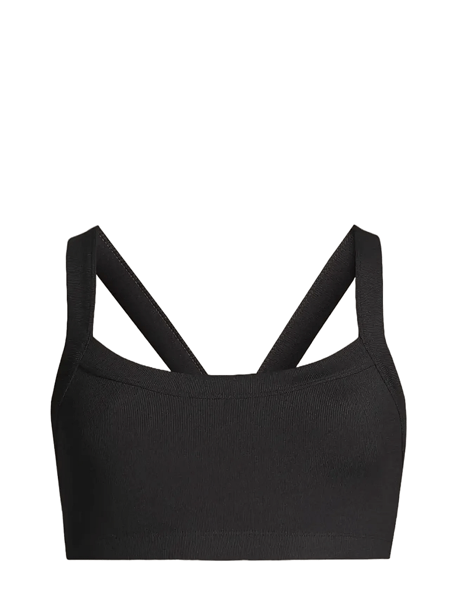 Casall - Defined Rib Sport Top - Æfingabuxur - black - 1