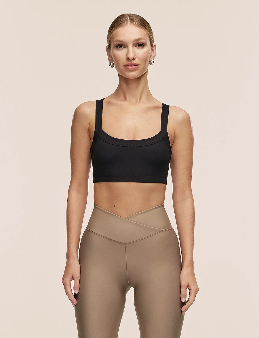 Casall - Defined Rib Sport Top - Æfingabuxur - black - 0
