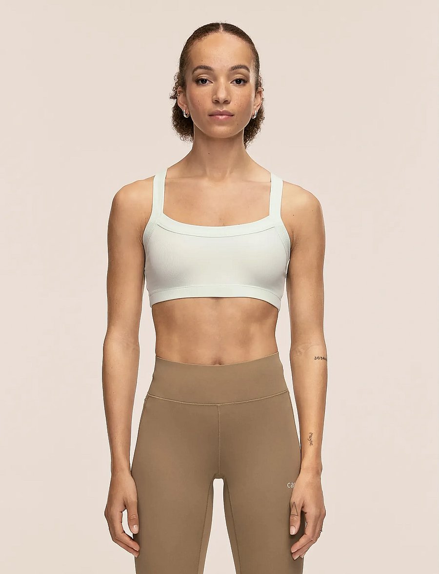 Casall - Defined Rib Sport Top - treeningretuusid - misty green - 0