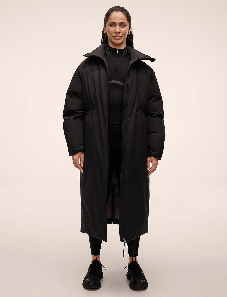 Casall - Haven Padded Zip Coat - down jackets - black - 0