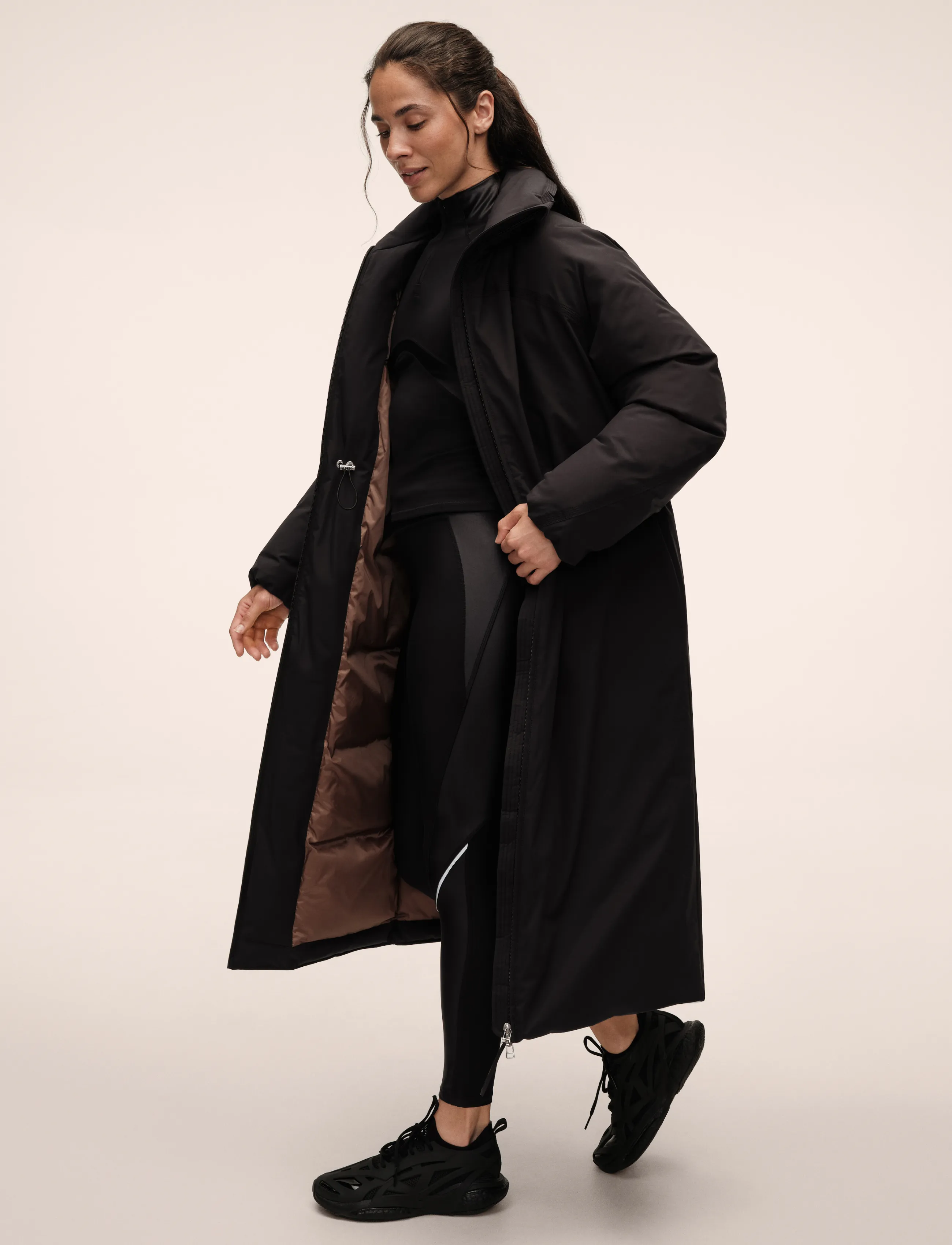 Casall - Haven Padded Zip Coat - down jackets - black - 3