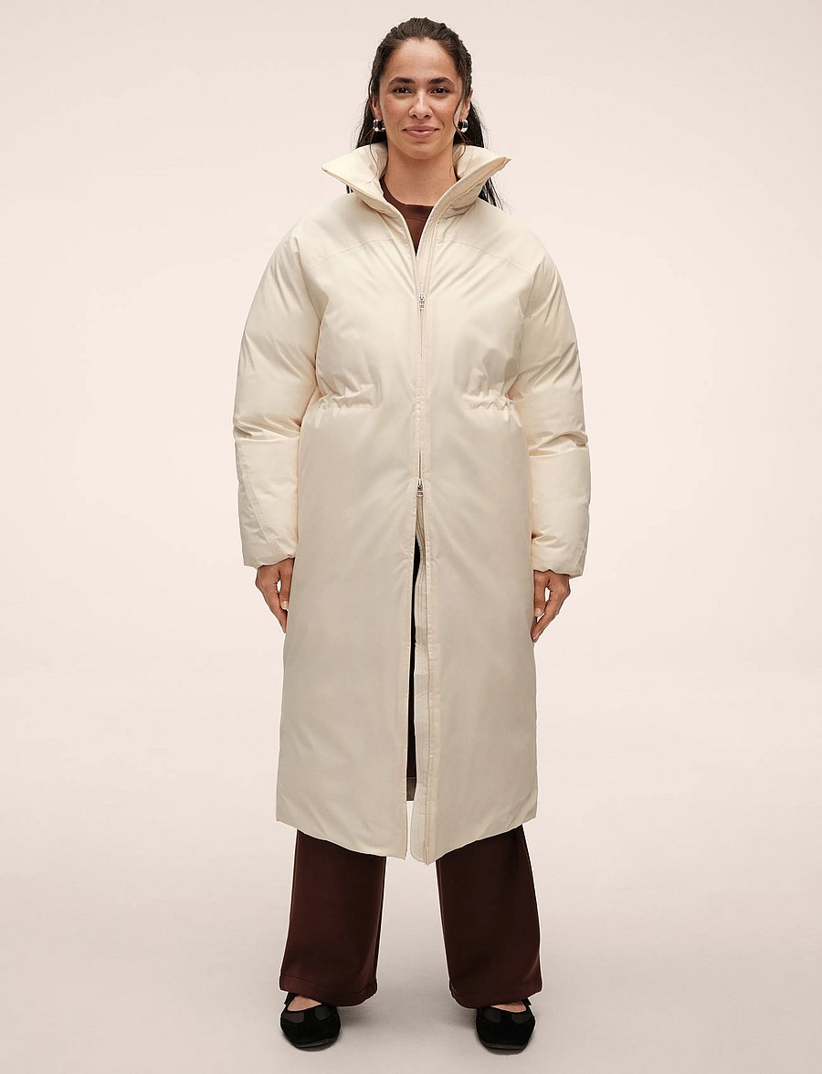 Casall - Haven Padded Zip Coat - dunjakker - cream - 0