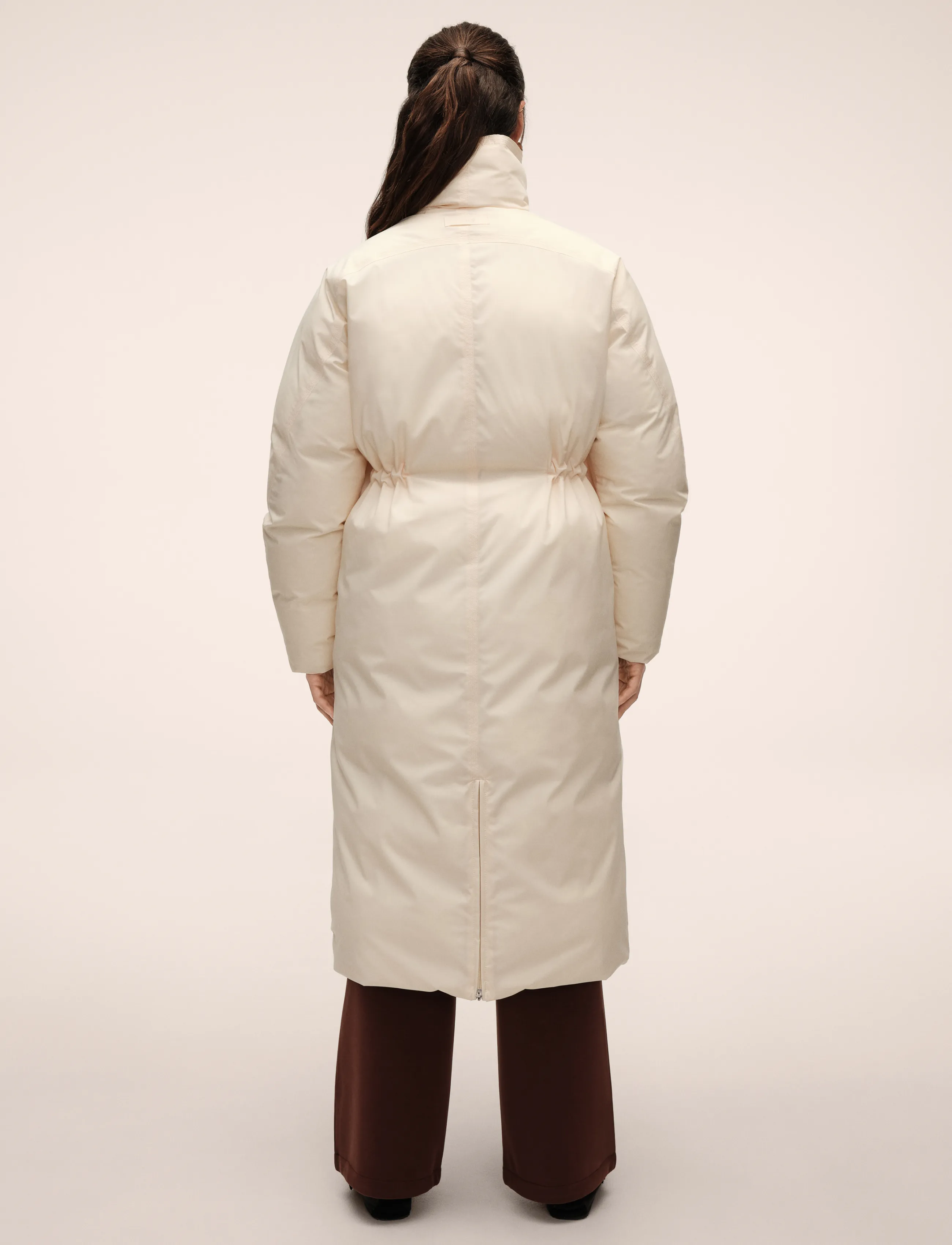 Casall - Haven Padded Zip Coat - daunenmäntel - cream - 3