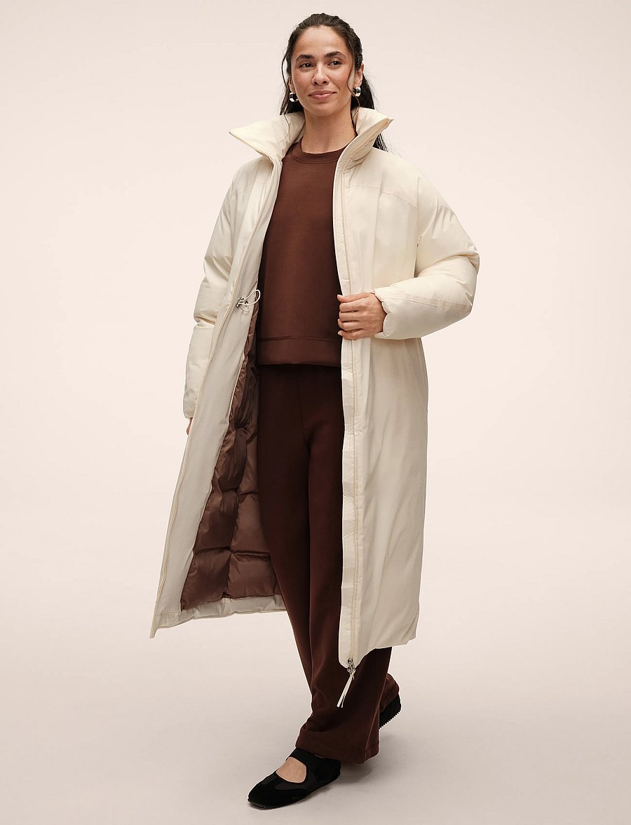 Casall - Haven Padded Zip Coat - dunjakker - cream - 4