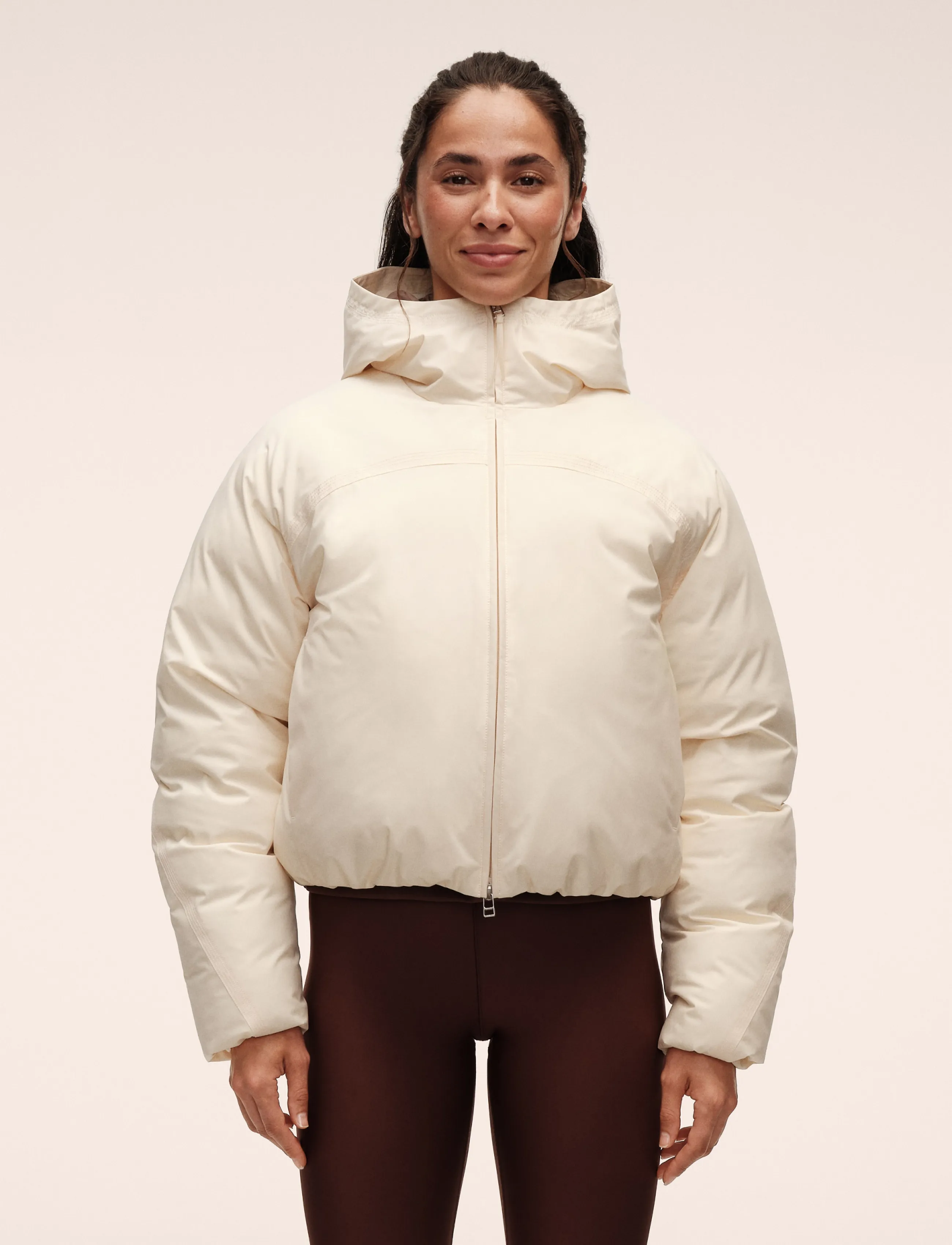 Casall - Haven Padded Short Jacket - herbstersparnisse - cream - 0