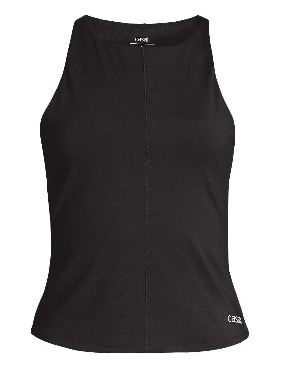 Casall - Soft Touch Built-In-Bra Tank - Õlapaeltega pluusid - black - 0