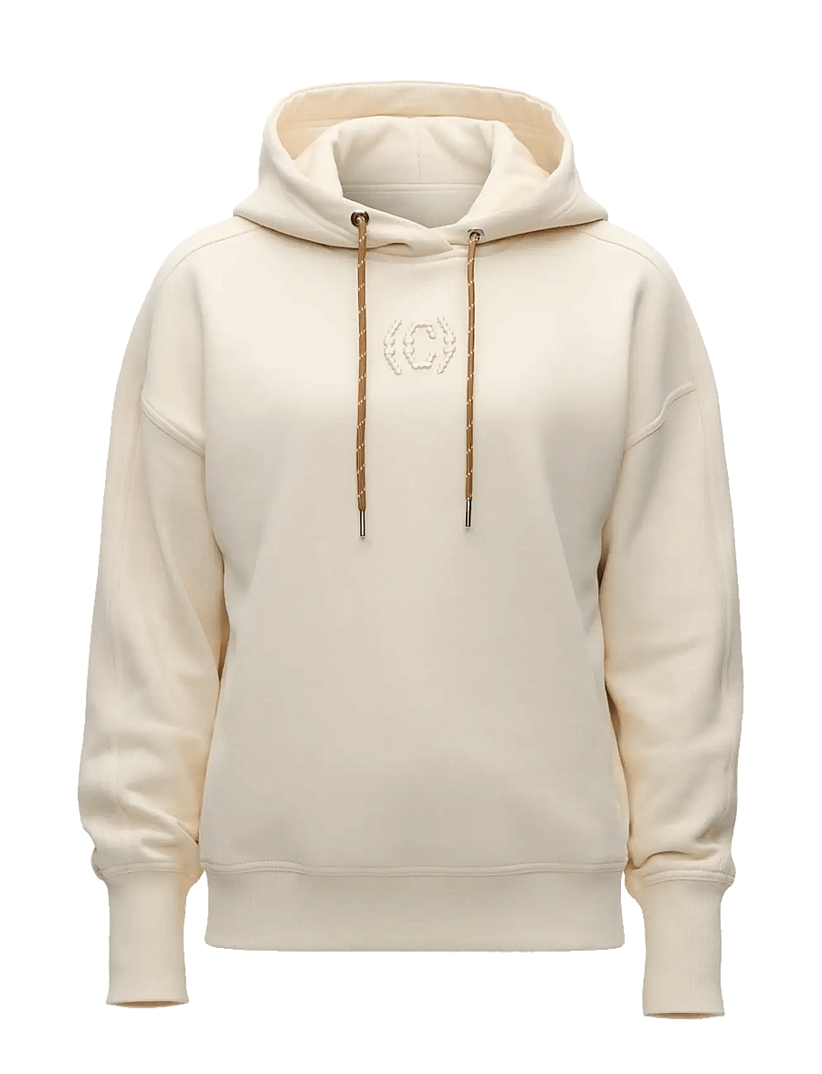 Casall - Terry Relaxed Hoodie - hættetrøjer - cream - 1
