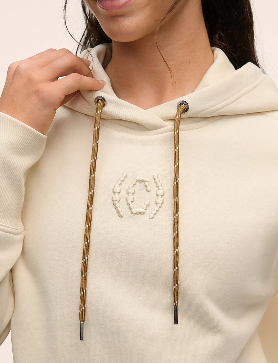 Casall - Terry Relaxed Hoodie - hættetrøjer - cream - 4