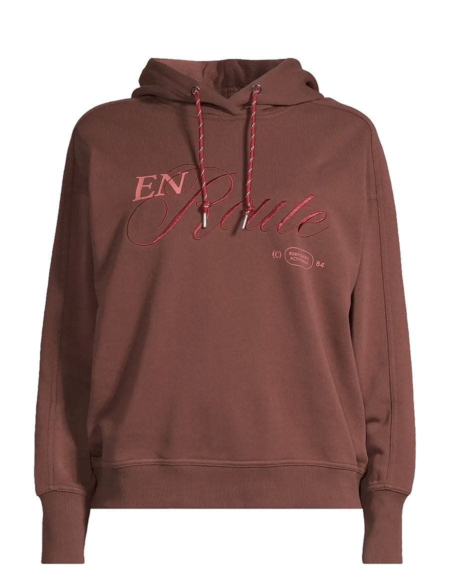 Casall - Terry Relaxed Hoodie - kapuutsiga dressipluusid - dark brown - 0