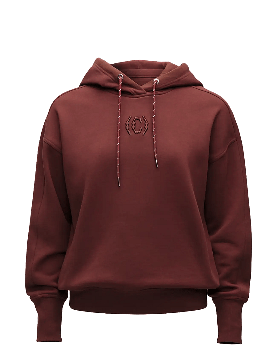 Casall - Terry Relaxed Hoodie - kapuutsiga dressipluusid - dark brown - 1