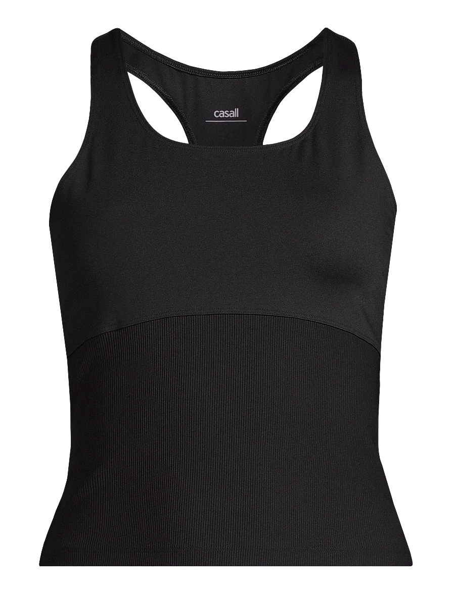 Casall - Brace Rib Tank - Õlapaeltega pluusid - black - 0