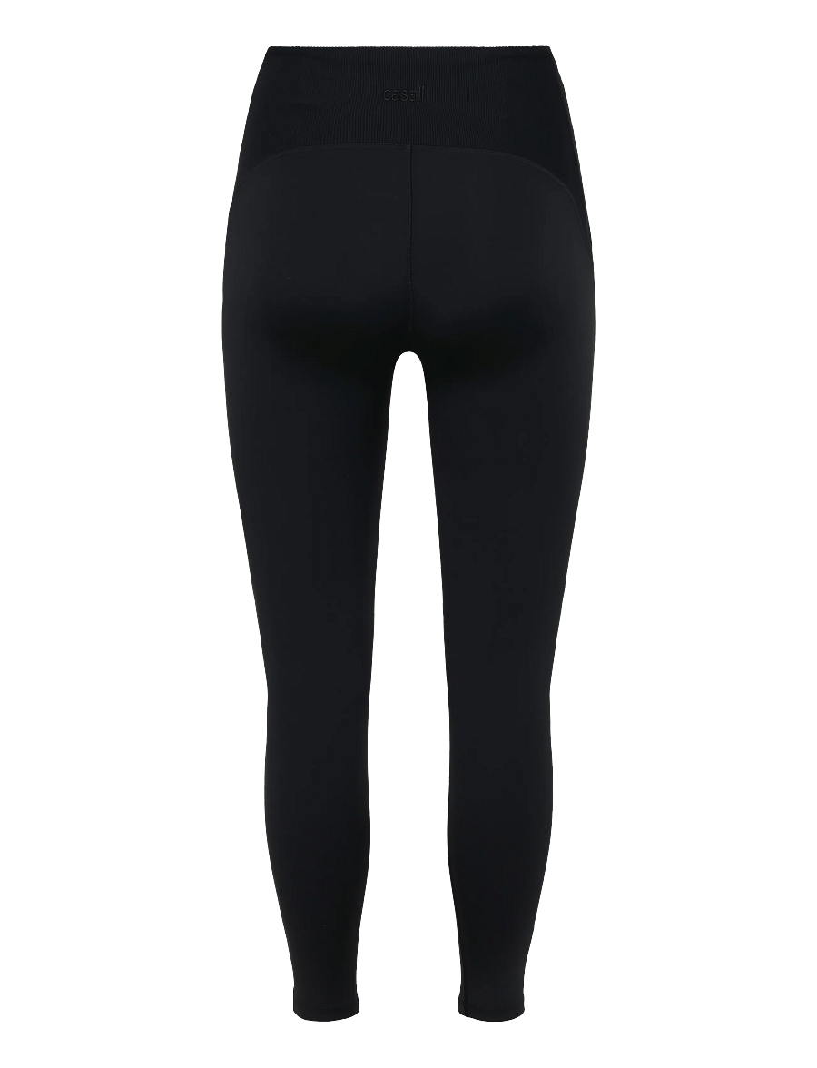 Casall - Brace Rib High Waist Tights - apatinės dalies rūbai - black - 2