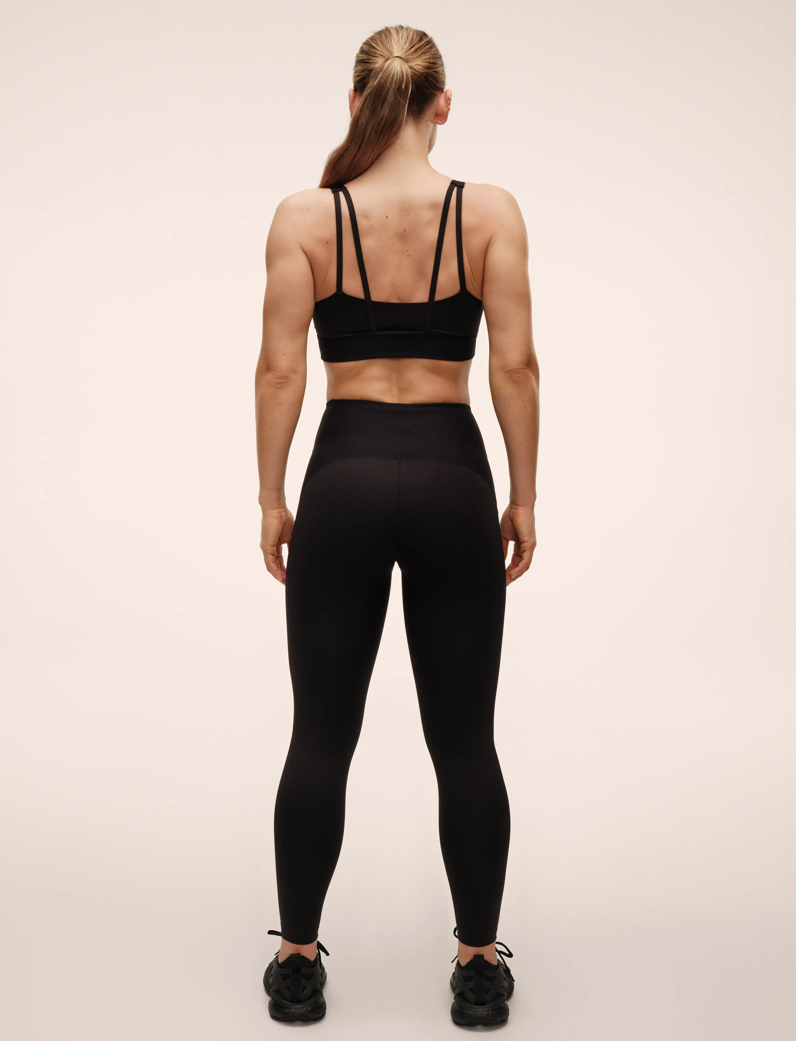 Casall - Brace Rib High Waist Tights - trainingstights - black - 2