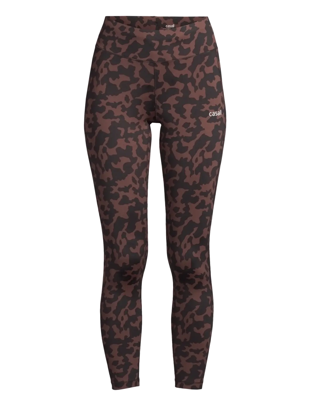 Casall Essential Printed Tights - Riided - TURTOISE BROWN / brown