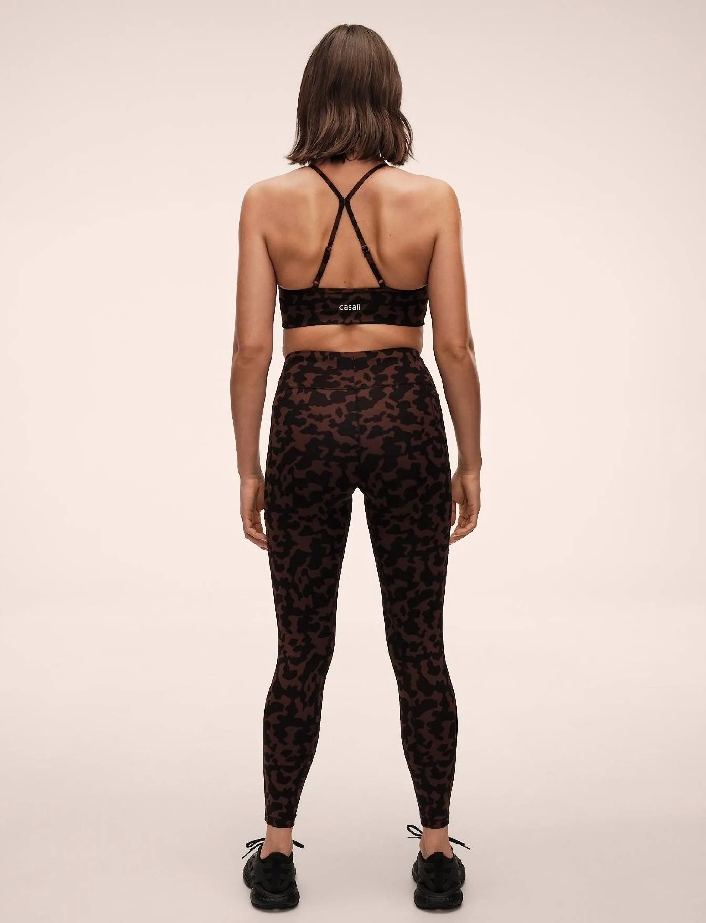 Casall - Essential Printed Tights - sügisene kokkuhoid - turtoise brown - 2
