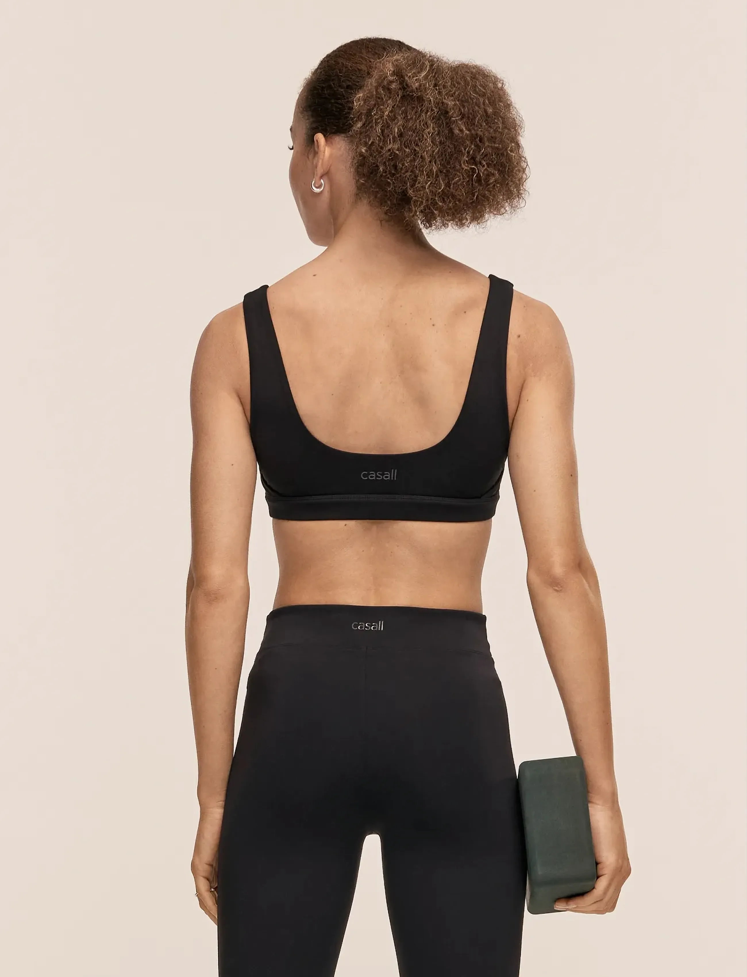 Casall - Soft Touch Padded Sports Bra - sport-bhs - black - 2